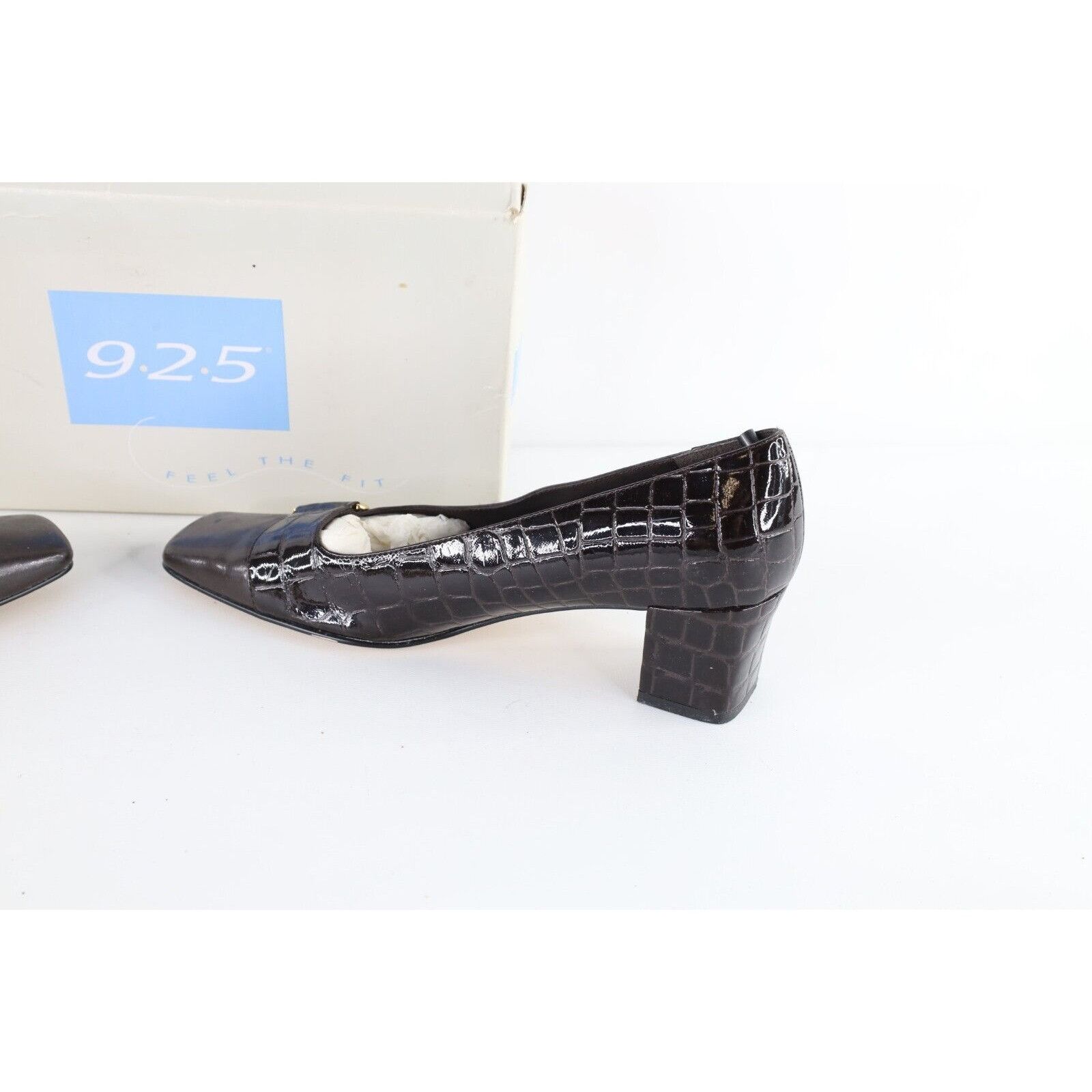 Vintage Vintage 90s Streetwear Faux Alligator Block Heel Shoes Size US 9 / IT 39 - 8 Thumbnail