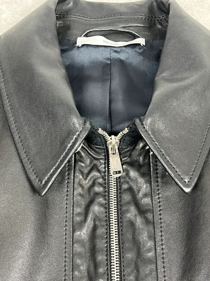 Yves Saint Laurent 2000s Yves Saint Laurent Black Leather Premium Jacket Size US M / EU 48-50 / 2 - 8 Thumbnail