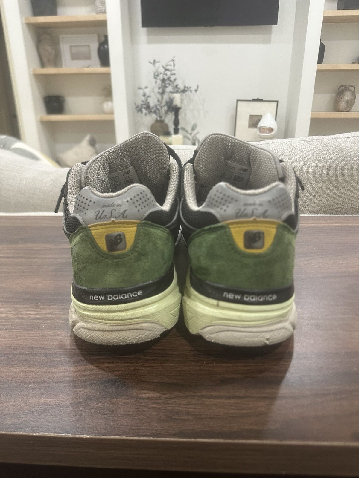 New Balance New Balance 990v3 Made in USA ‘Black Green’ Size US 10 / EU 43 - 3 Thumbnail