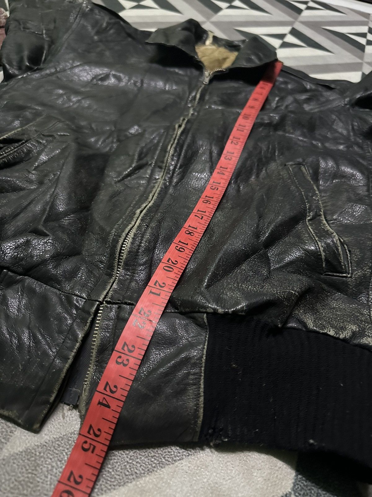 Vintage Gold flag leather jacket Size US S / EU 44-46 / 1 - 11 Thumbnail