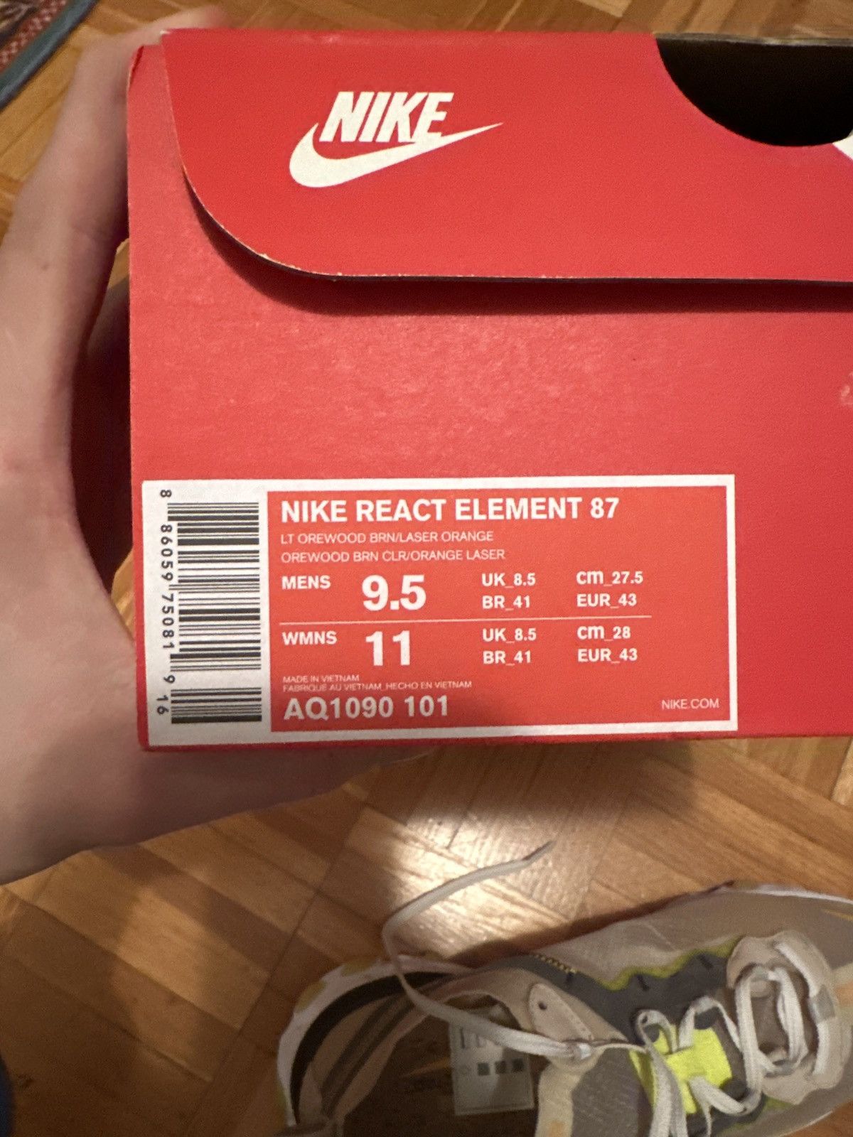 Nike Nike React Element 87 Orewood (Size 9.5) Size US 9.5 / EU 42-43 - 7 Thumbnail