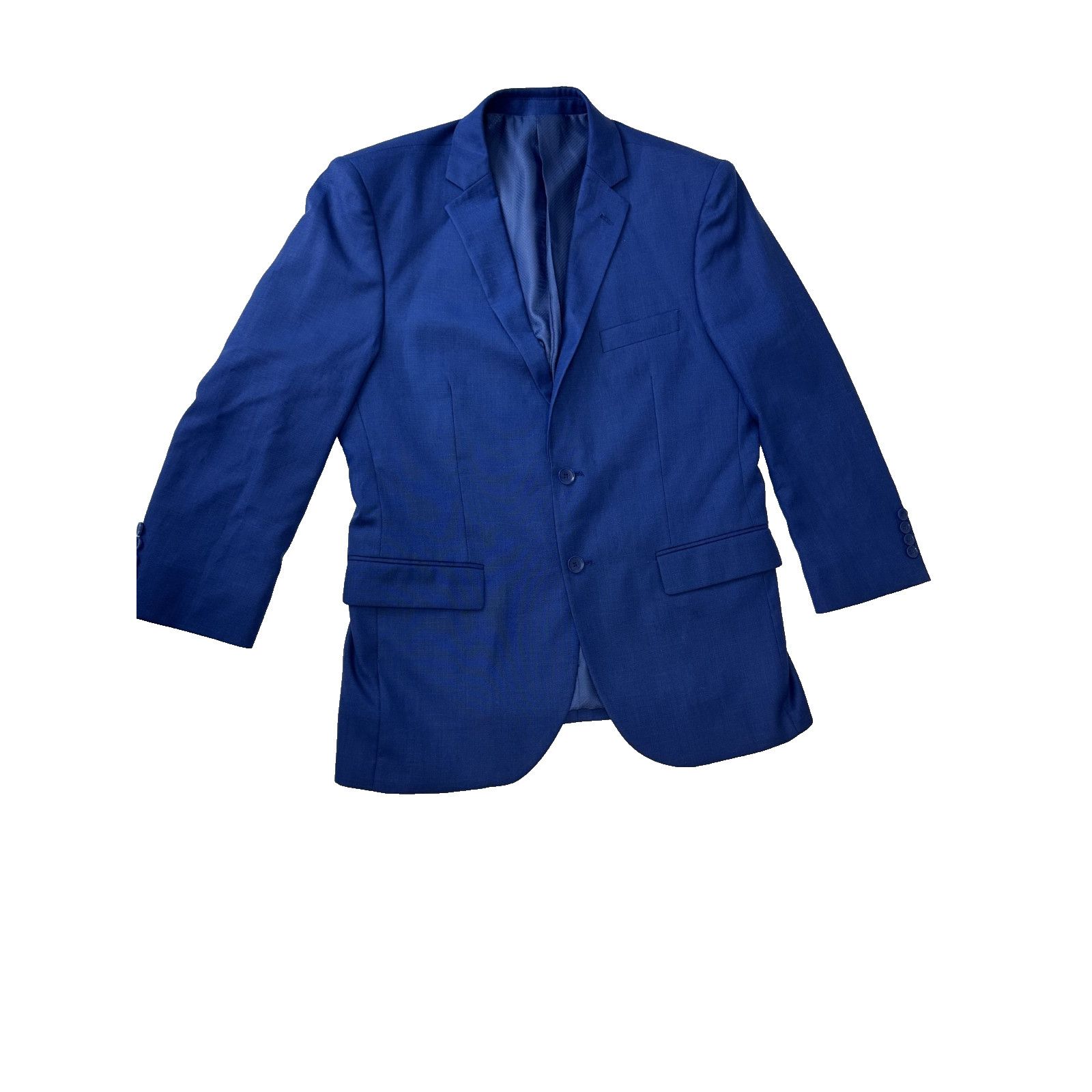 Other Bacaccio Uomo Blue 2-Piece Suit 40S Jacket 34S Pants Slim Size 40S - 1 Thumbnail