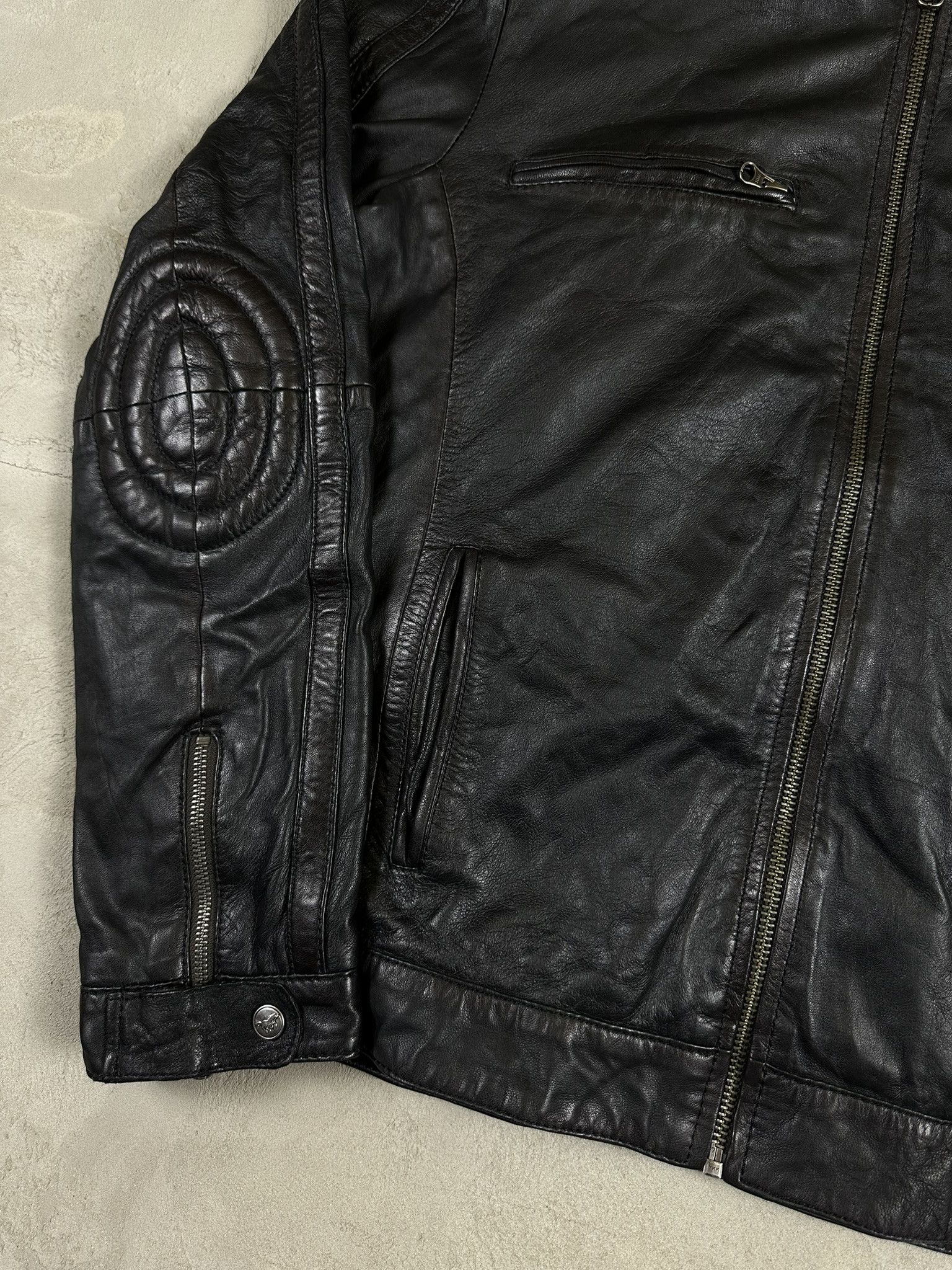 Mustang 90s Vintage Mustang Leather Racing Biker Boxy Jacket Size US XL / EU 56 / 4 - 6 Thumbnail