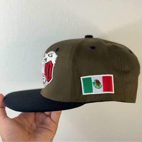 Designer NEW VAMOS MÉXICO GREEN/BLACK FLAT BILL SNAPBACK ORGULLO MEXI Size ONE SIZE - 6 Thumbnail
