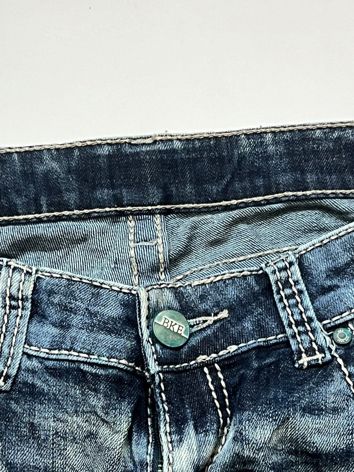 If Six Was Nine BKE Punk Gothic Japanese Blue Wash Denim Size US 34 / EU 50 - 4 Thumbnail