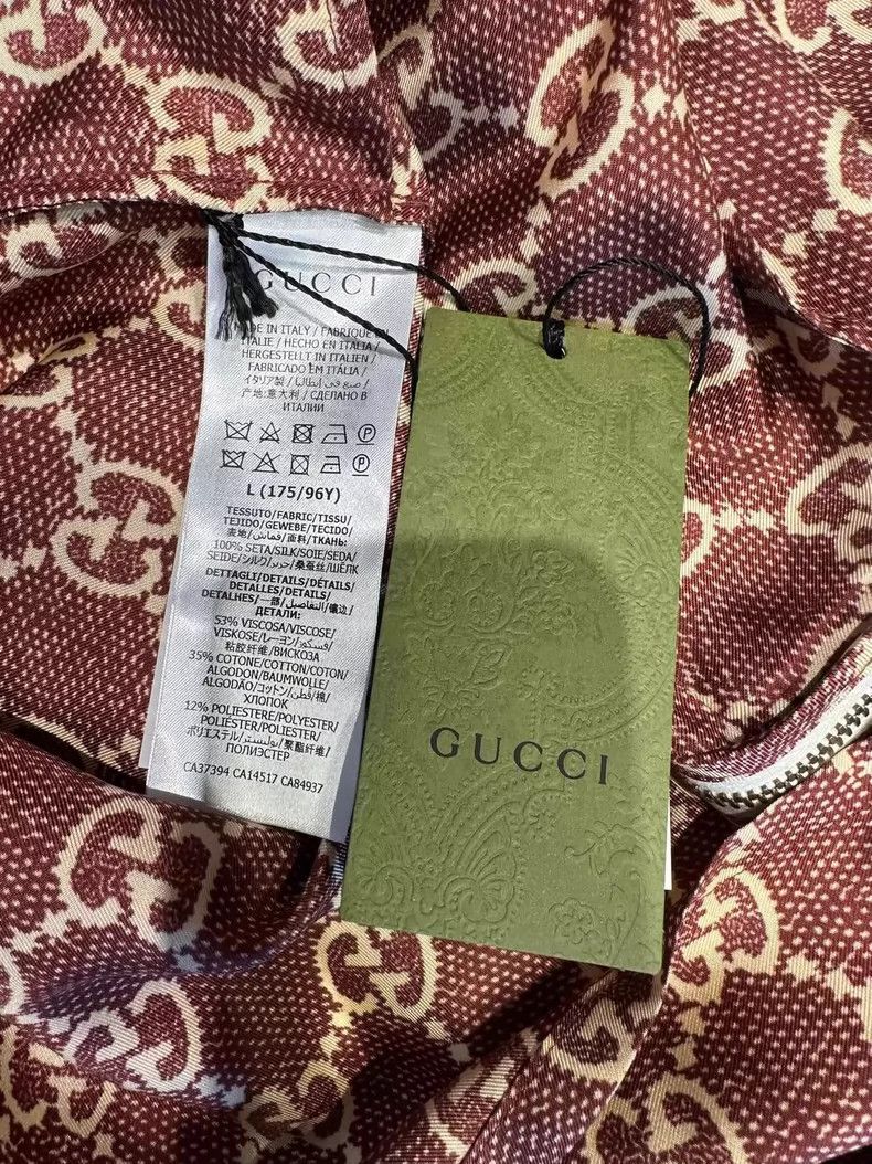Gucci Gucci Popular old flower logo silk jacket 2503-Nextarrow Size US L / EU 52-54 / 3 - 4 Thumbnail