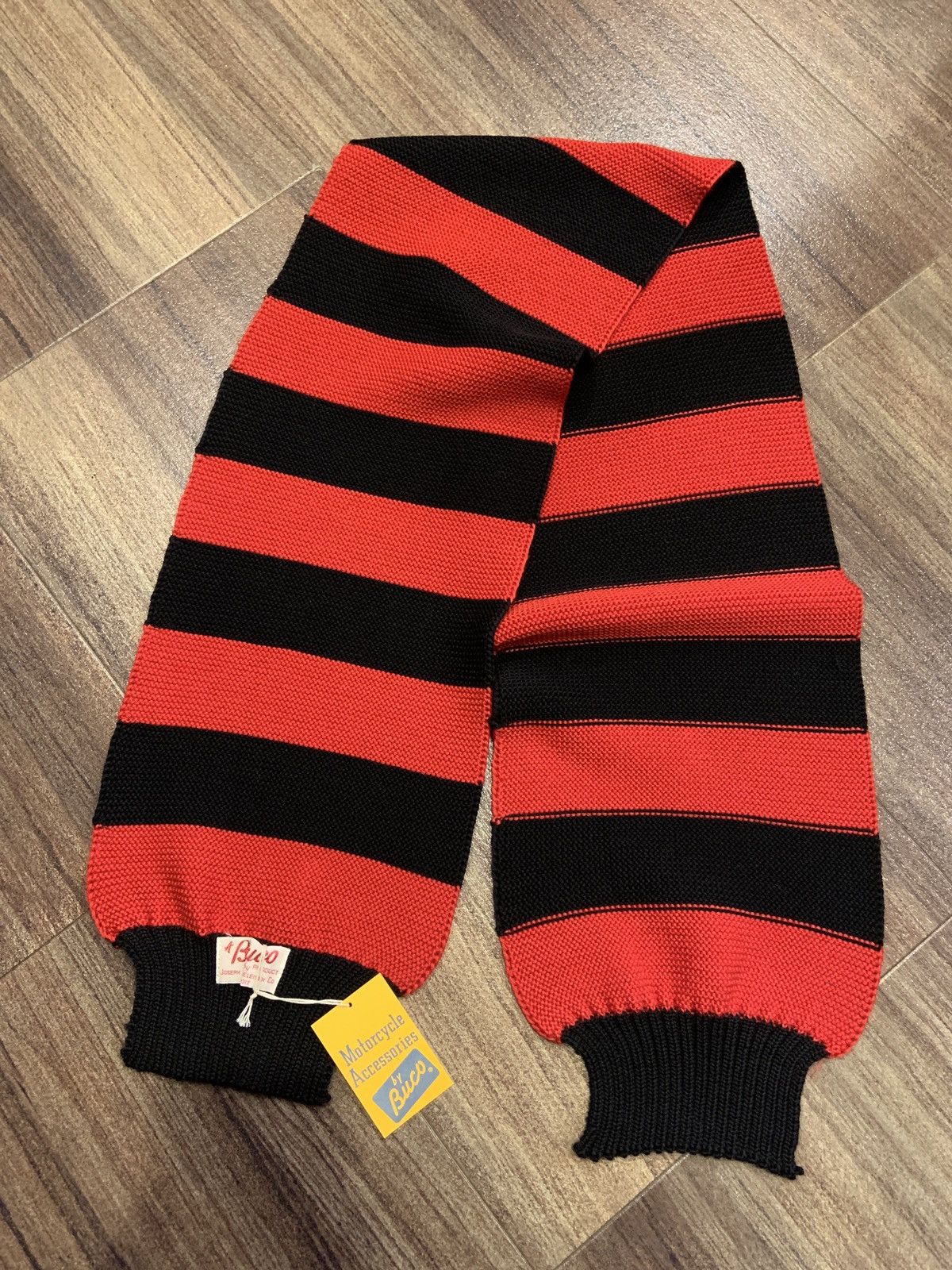 The Real McCoy's Real McCoy’s BUCO STRIPED WOOL KNIT SCARF Size ONE SIZE - 2 Thumbnail
