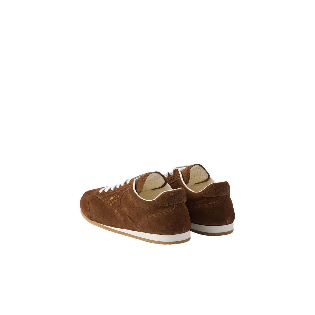 Prada PRADA $995 Cocoa Brown Suede Sneakers New And Authentic (Wom Size US 8 / IT 38 - 4 Thumbnail