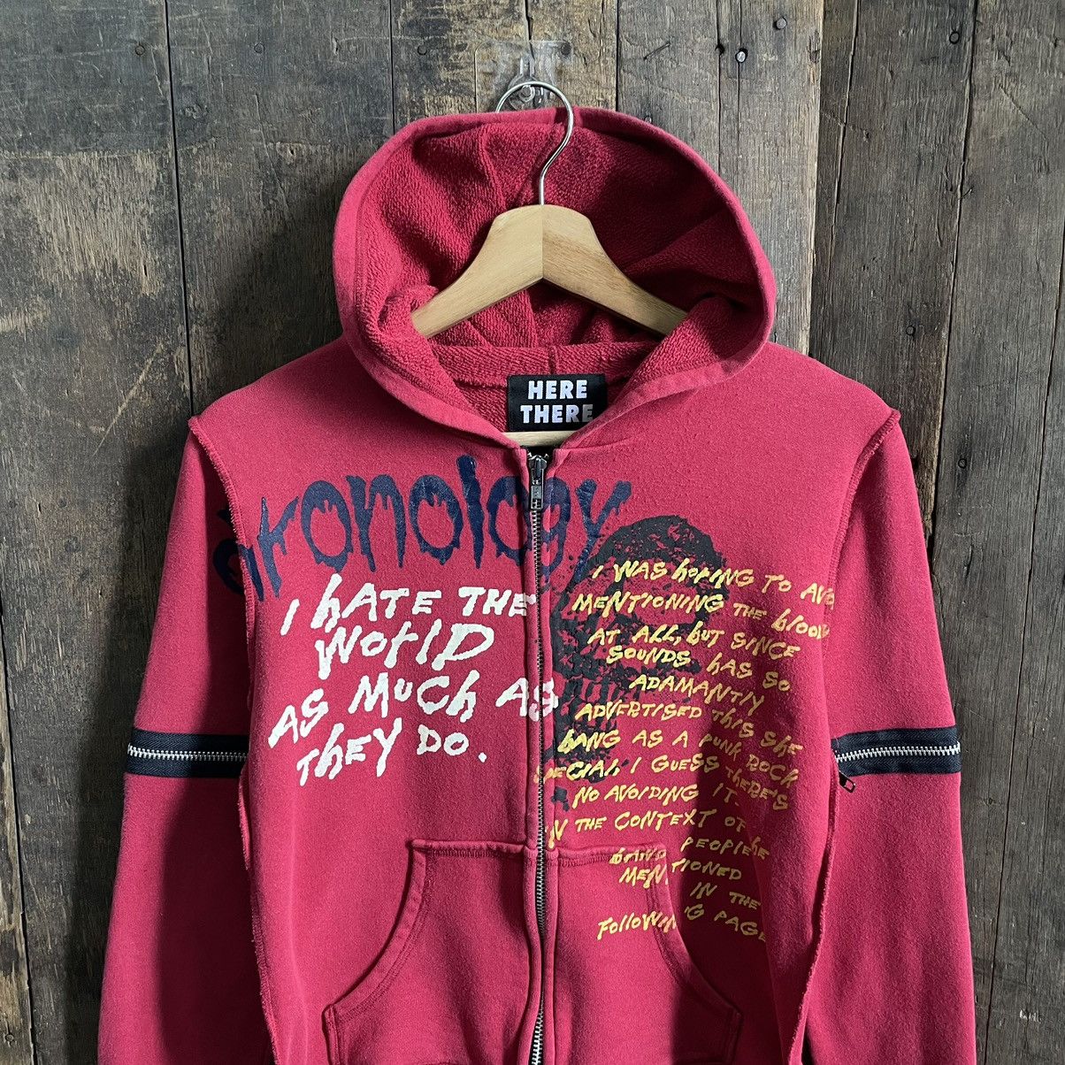 Le Grande Bleu (L.G.B.) Here There Obnoxious Punk Zipper Hoodie Size US S / EU 44-46 / 1 - 2 Thumbnail