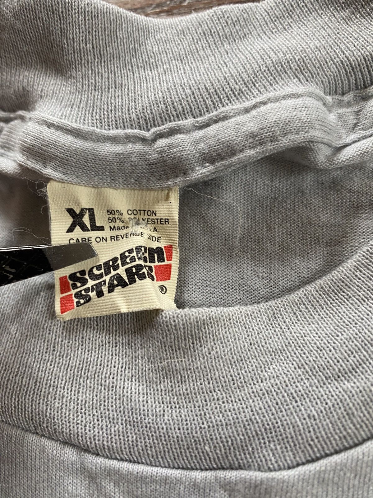 Vintage Vintage 80’s Bulkley Dunton Paper Co Single Stitch Grey Tee Size US L / EU 52-54 / 3 - 8 Thumbnail