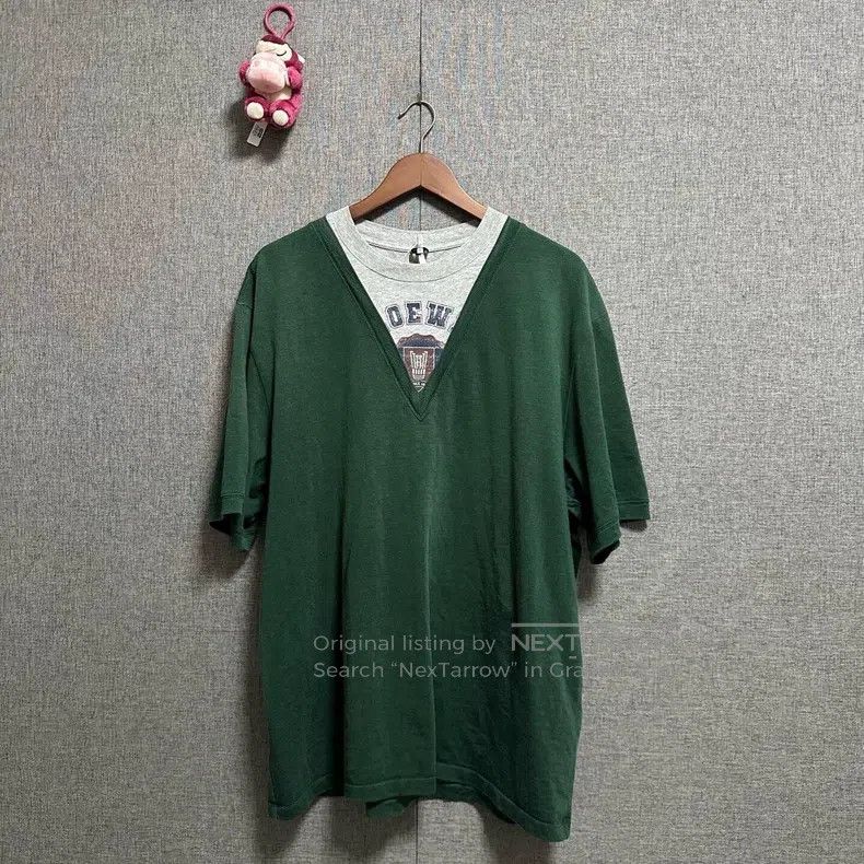 Loewe Loewe Moss green round neck crewneck sweater Size L / US 10 / IT 46 - 1 Thumbnail