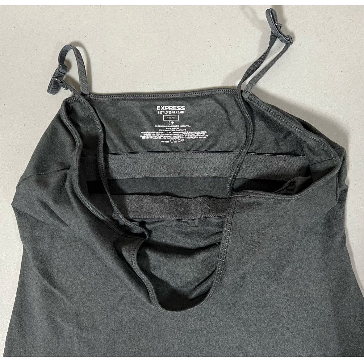 Express Express Gray Shelf-Bra Cami Camisole Tank Top Shirt Size S 🩶 Size S / US 4 / IT 40 - 5 Thumbnail
