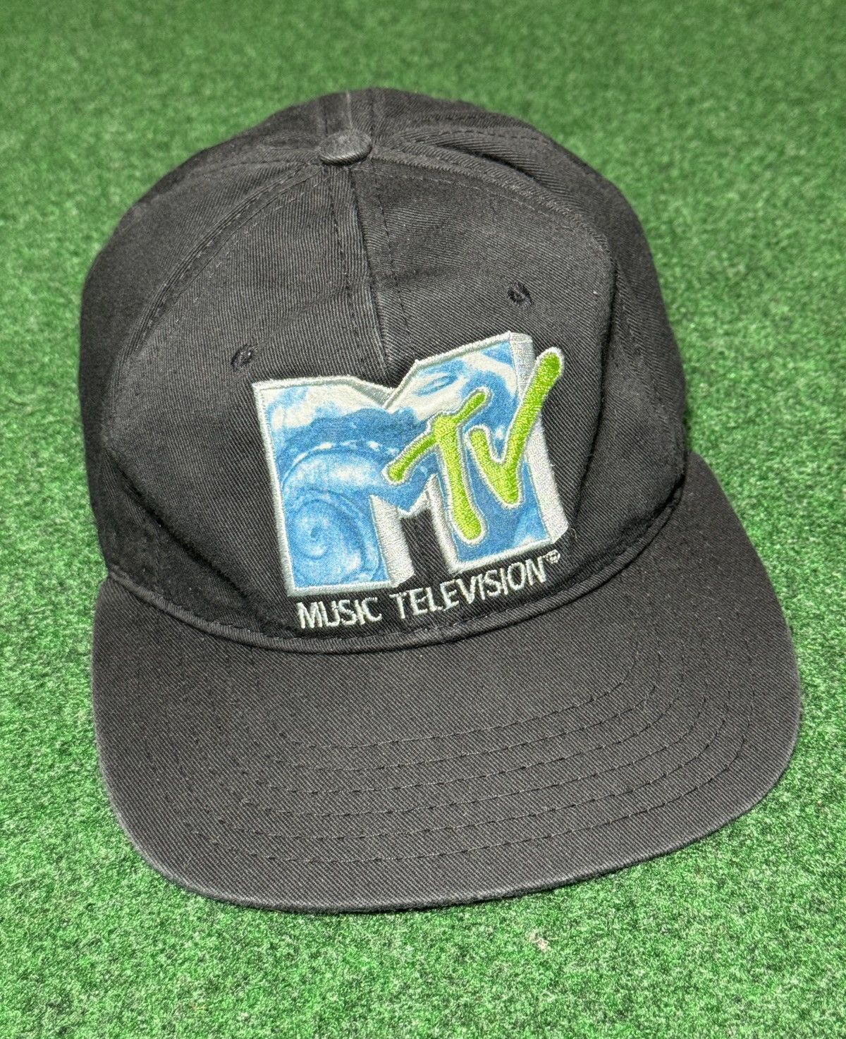 Mtv × Vintage Vintage 90s MTV Music Television RARE Promo Snapback Hat Size ONE SIZE - 1 Thumbnail