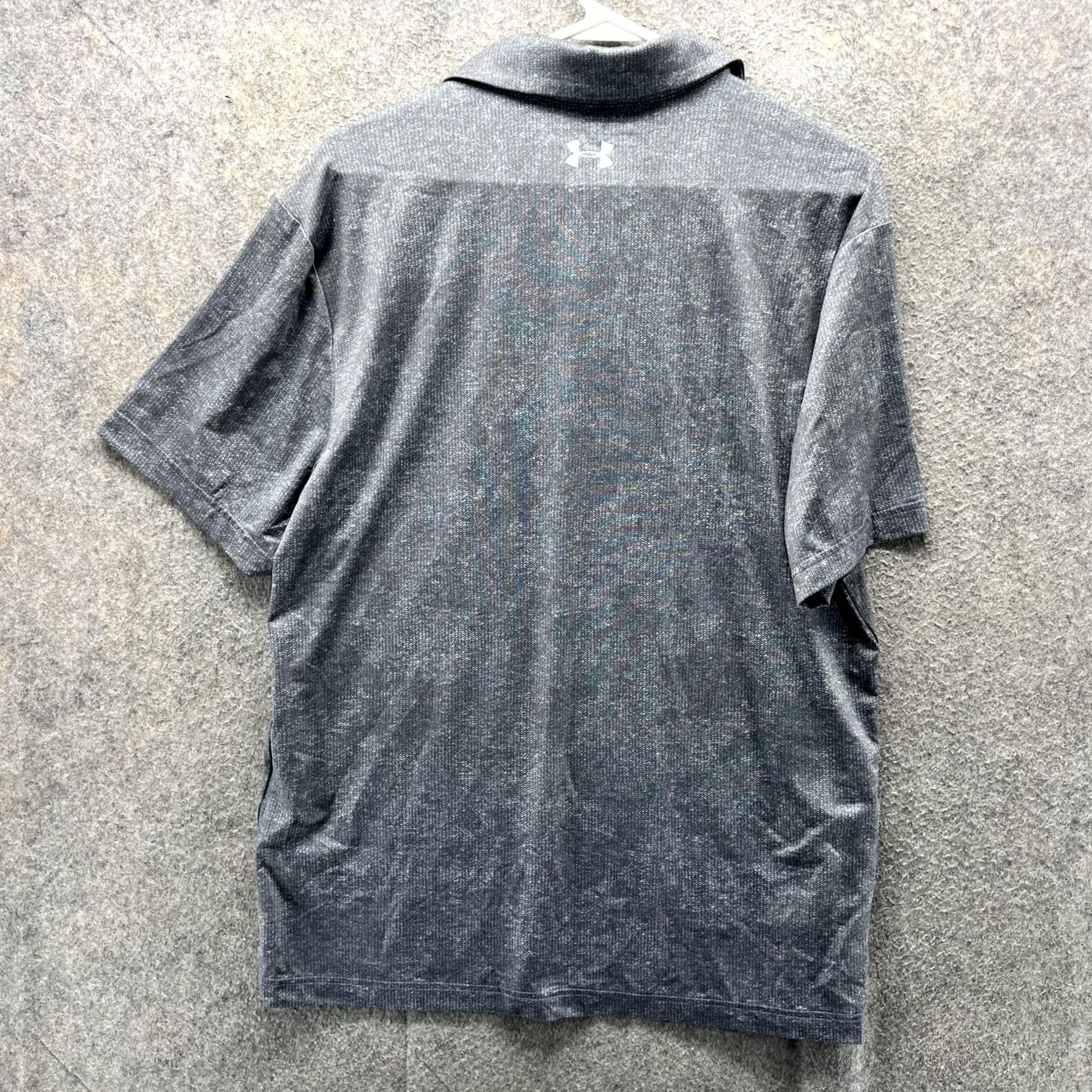 Under Armour Under Armour Polo Shirt Mens M Gray HeatGear Loose Fit Golf Short Sleeve Size US M / EU 48-50 / 2 - 2 Thumbnail