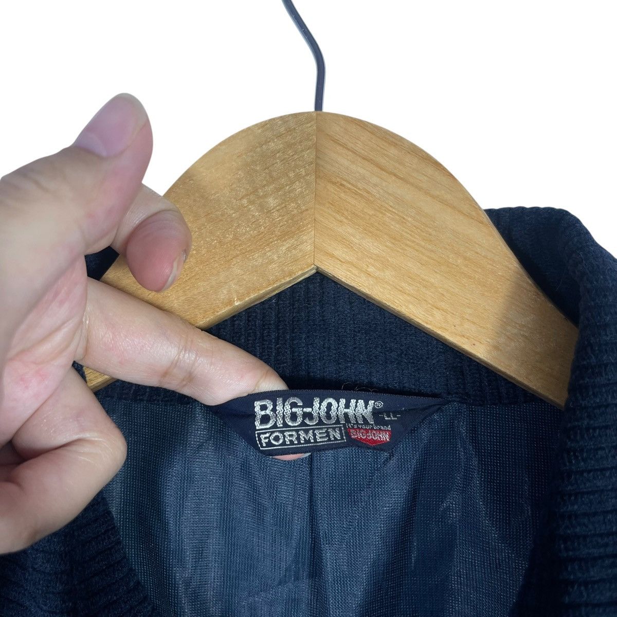 Big John Vintage Big John For Men Textured Work Jacket Navy Blue Japa Size US L / EU 52-54 / 3 - 3 Thumbnail