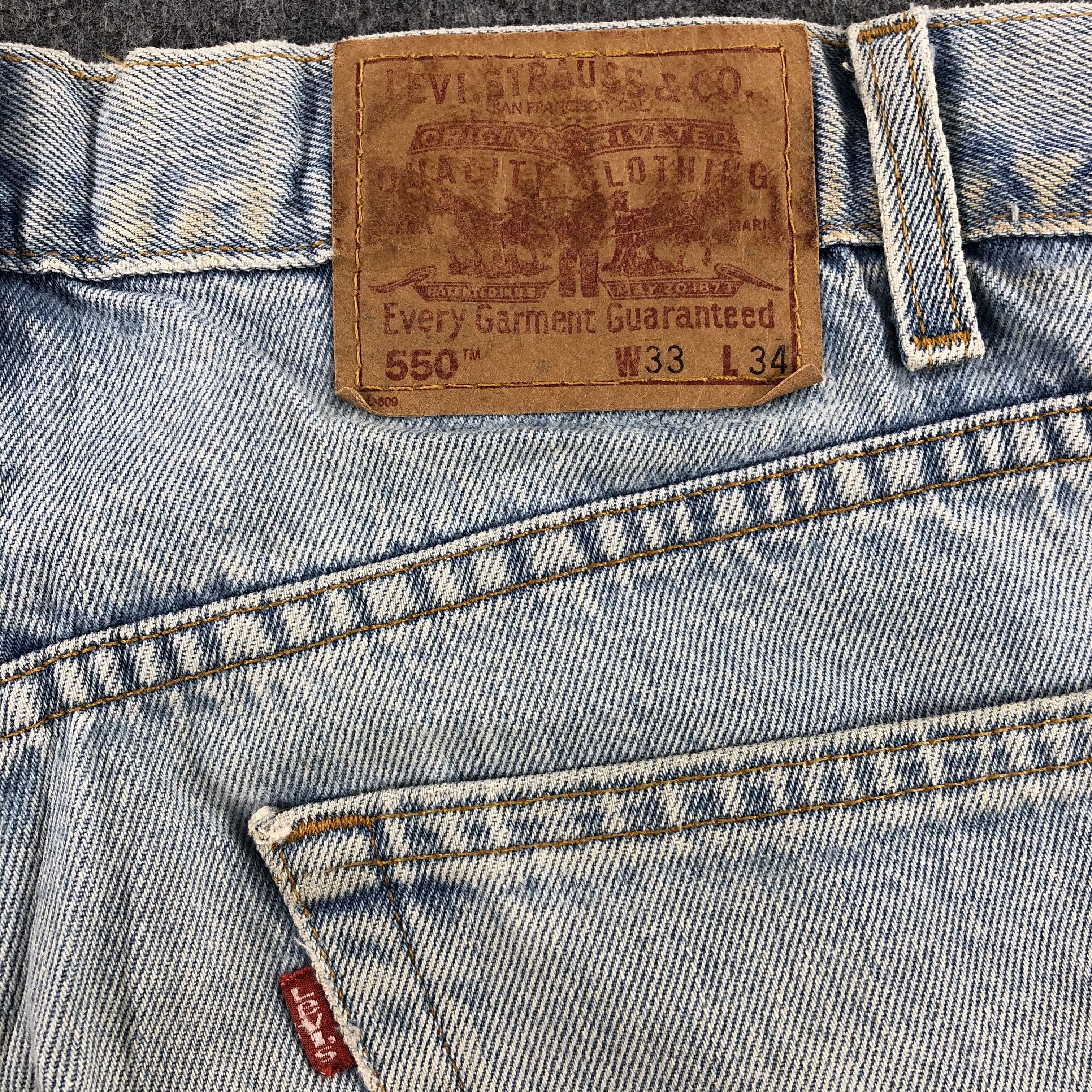 Levi's × Vintage Vintage 90s Light Wash Levis 550 Jeans-JM1948 Size US 35 - 5 Thumbnail