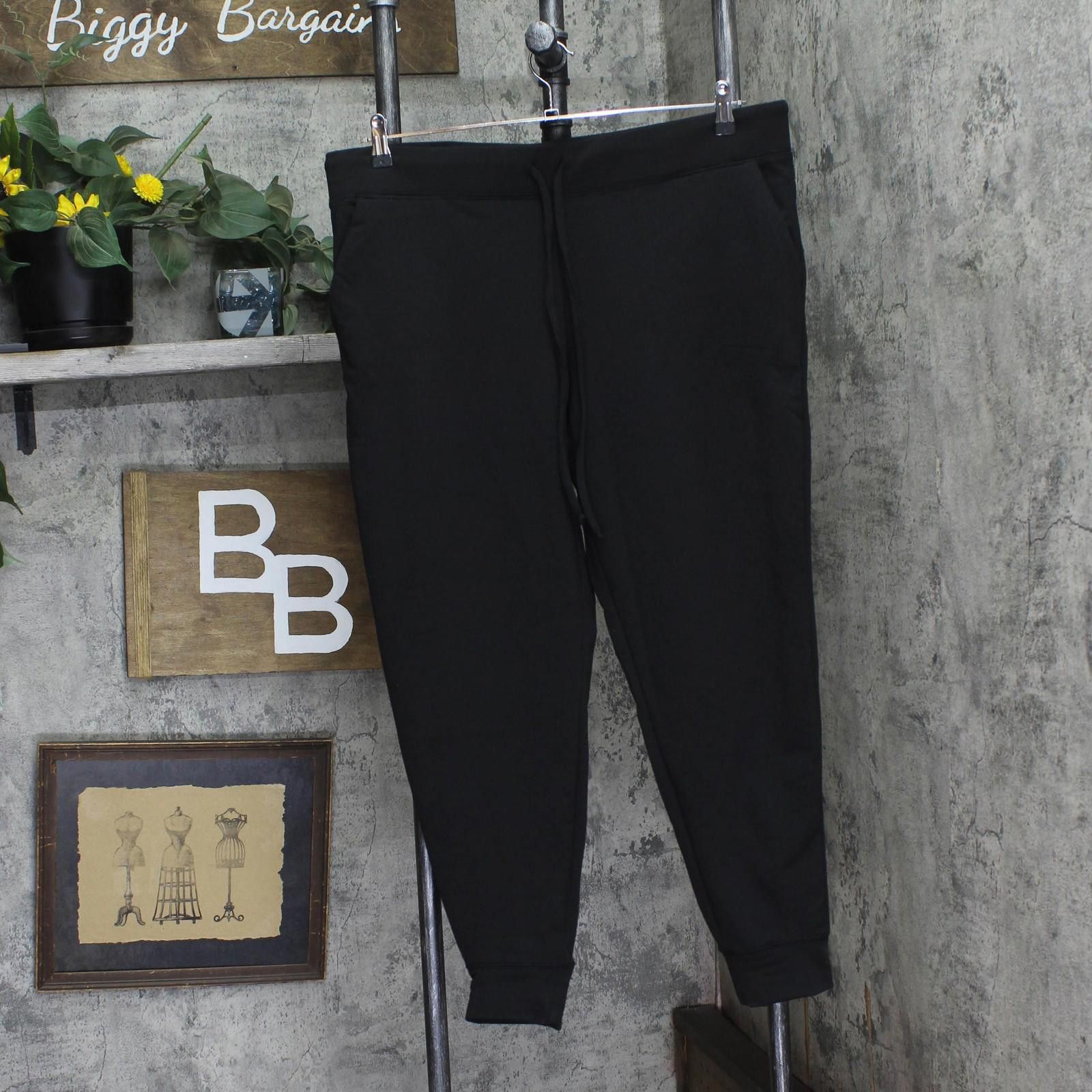 Other New Ny Collection Plus Size Fleece Knit Sweatpants Black 1x Size 40" / US 18 - 1 Thumbnail