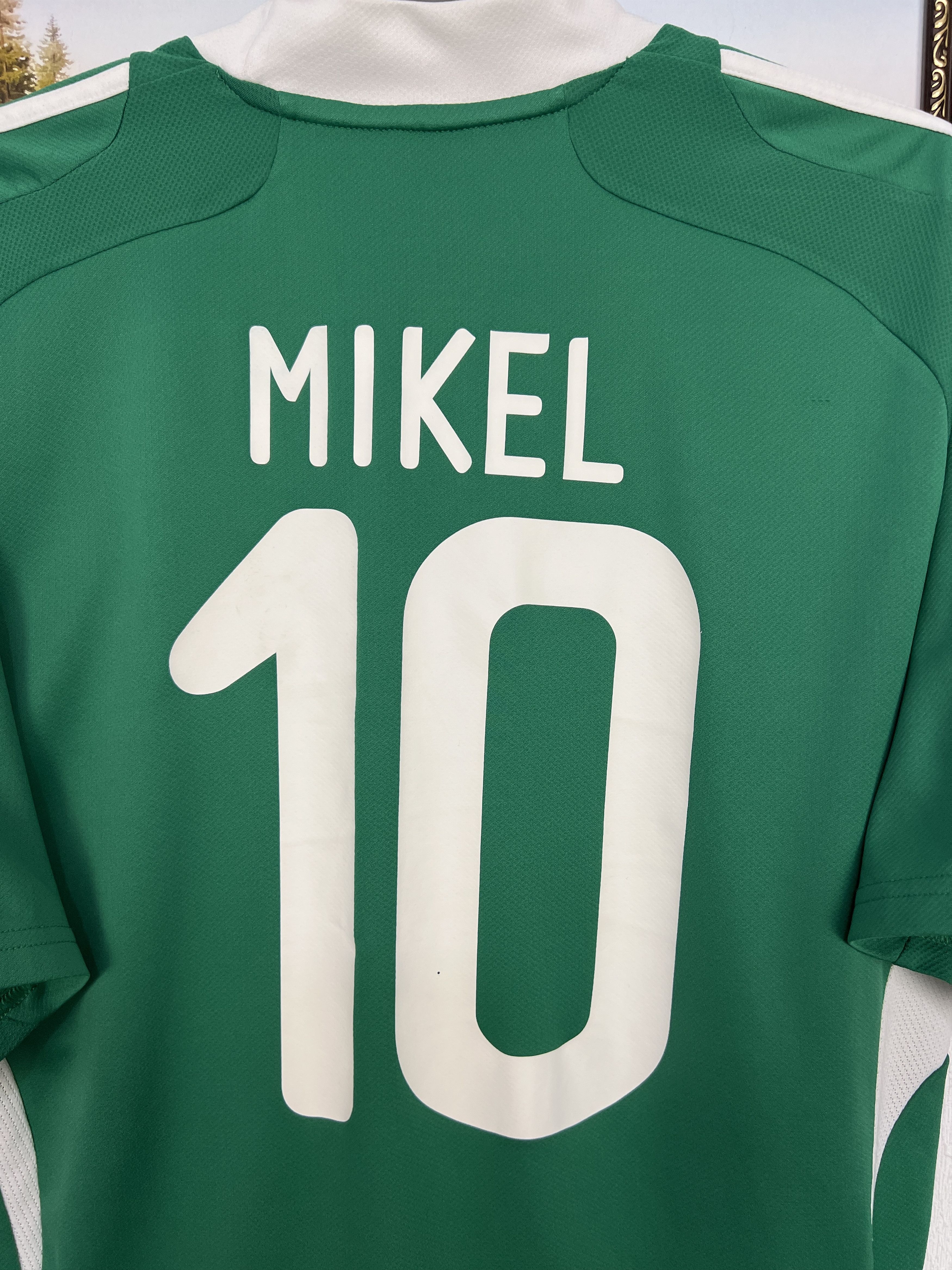 Adidas Nigeria Home football shirt 2005 Soccer #10 Mikel Adidas Size US L / EU 52-54 / 3 - 11 Thumbnail