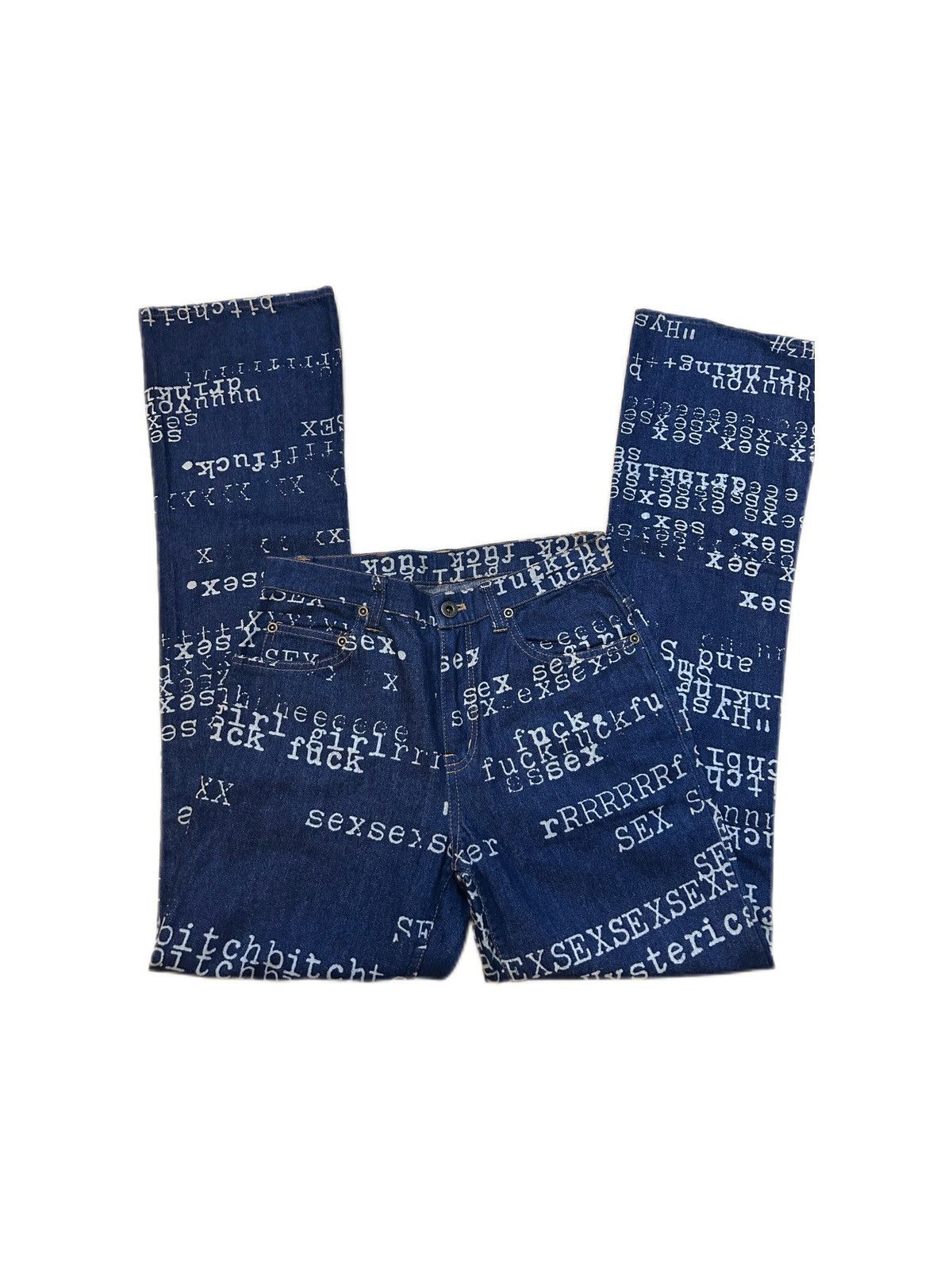 Hysteric Glamour typewriter jeans Size 27" / US 4 / IT 40 - 1 Thumbnail