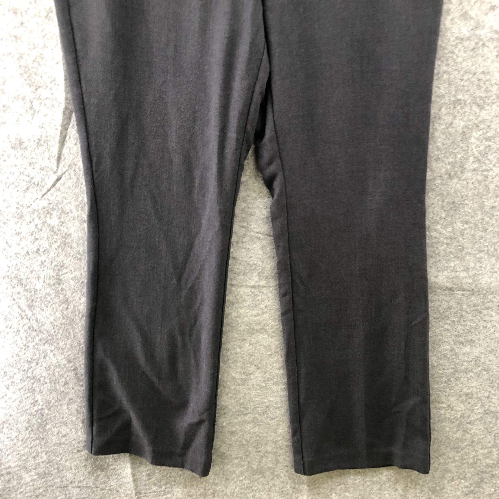 Ann Taylor Ann Taylor Dress Pants Curvy Boot Cut Mid Rise Flat Front Gray 8P Womens Size 30" / US 8 / IT 44 - 3 Thumbnail