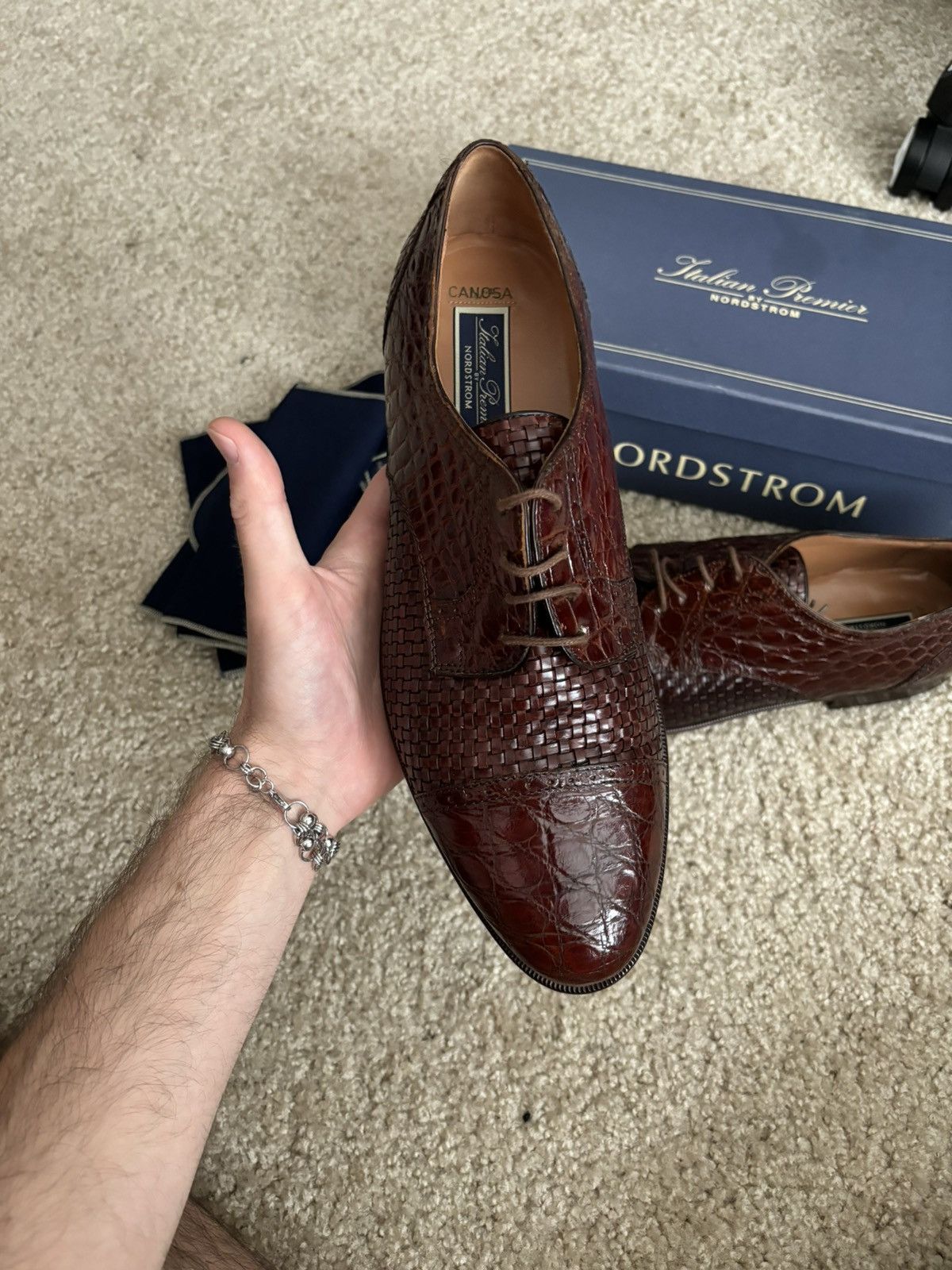 Nordstrom Italian Premier by Nordstrom Derbys Size US 12 / EU 45 - 3 Thumbnail