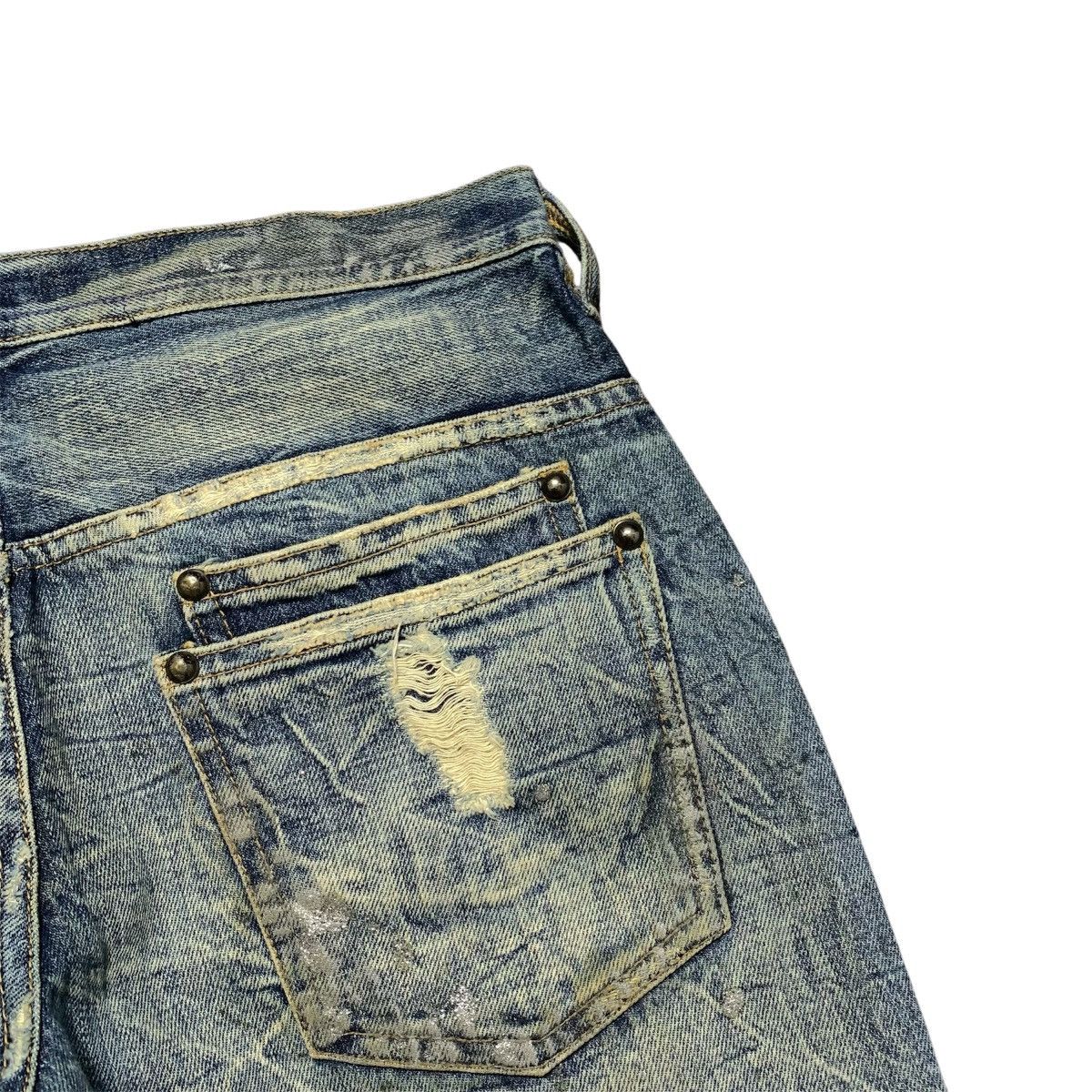 Japanese Brand 2000s Midas Flare Distressed Y2k Punk Vkeii Lgb Style Size US 31 - 9 Thumbnail