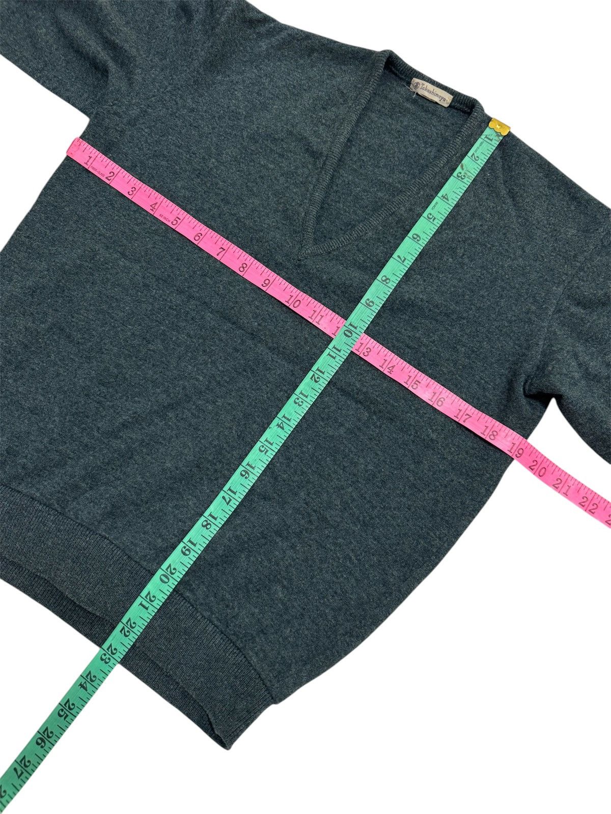 Japanese Brand TAKASHIMAYA VNECK FLEECE SWEATSHIRT Size M / US 6-8 / IT 42-44 - 12 Thumbnail