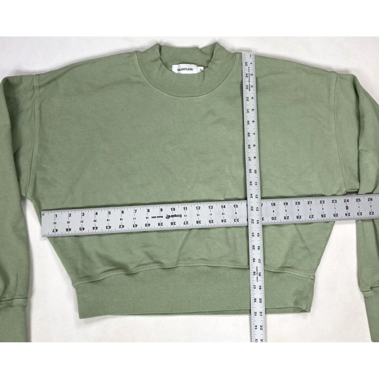 Talentless Talentless Sweatshirt Women Large Green Crew Neck Pullover Heavyweight All Seasons Casual Activewear Shirt Size L / US 10 / IT 46 - 5 Thumbnail