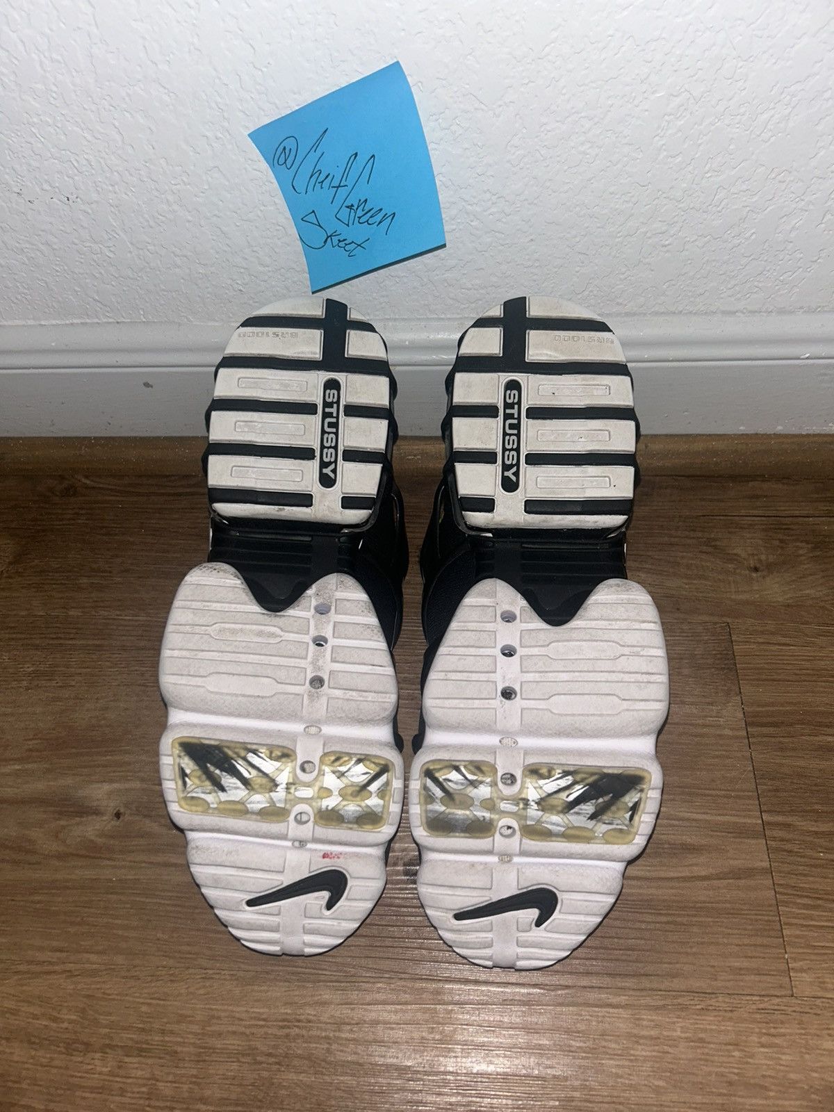 Nike × Stussy Stussy x Air Zoom Spiridon Kukini 'Black' Size US 10 / EU 43 - 4 Thumbnail