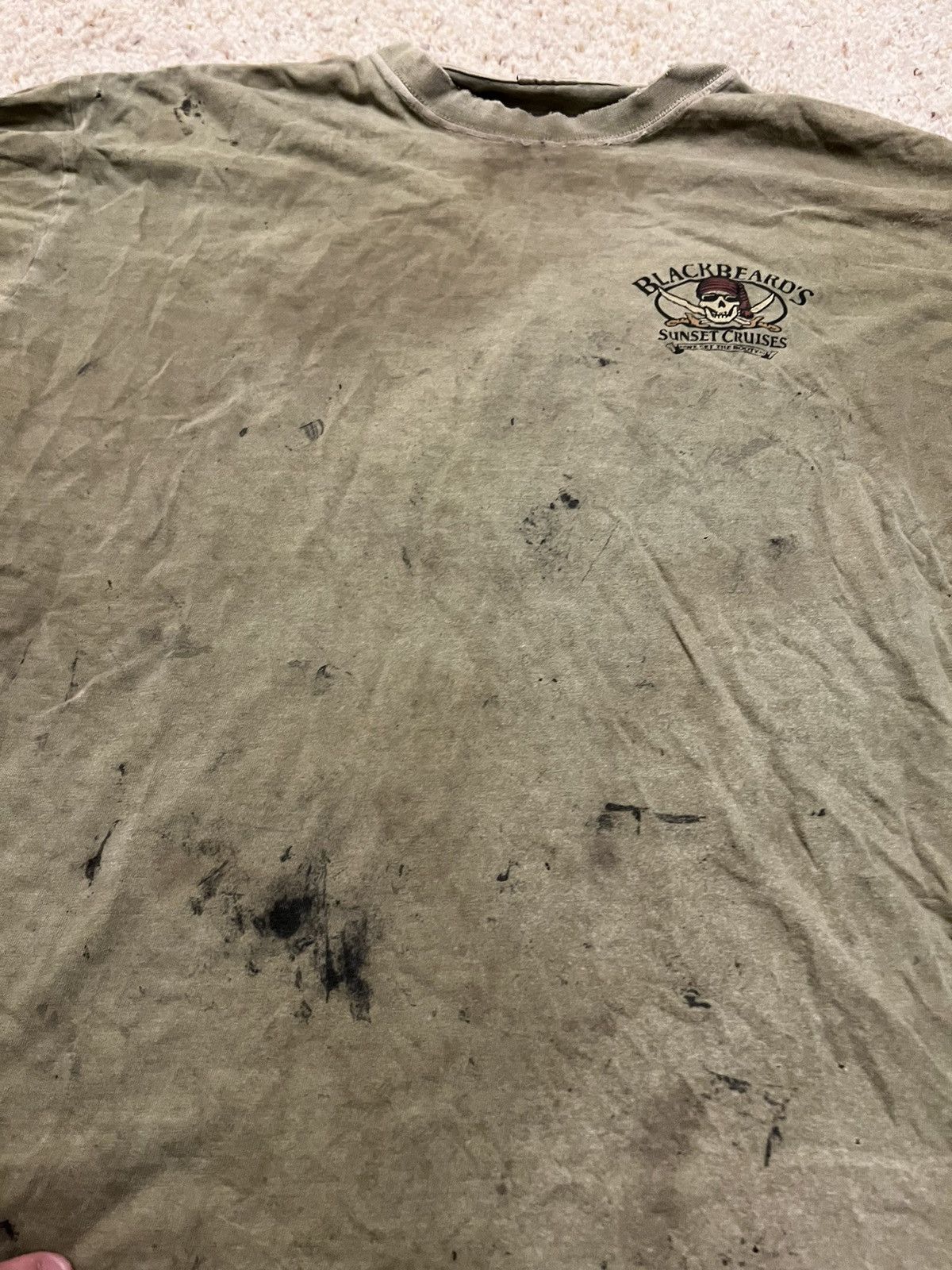 Vintage Thrashed & Faded Blackbeard Cruises long sleeve Size US L / EU 52-54 / 3 - 2 Thumbnail