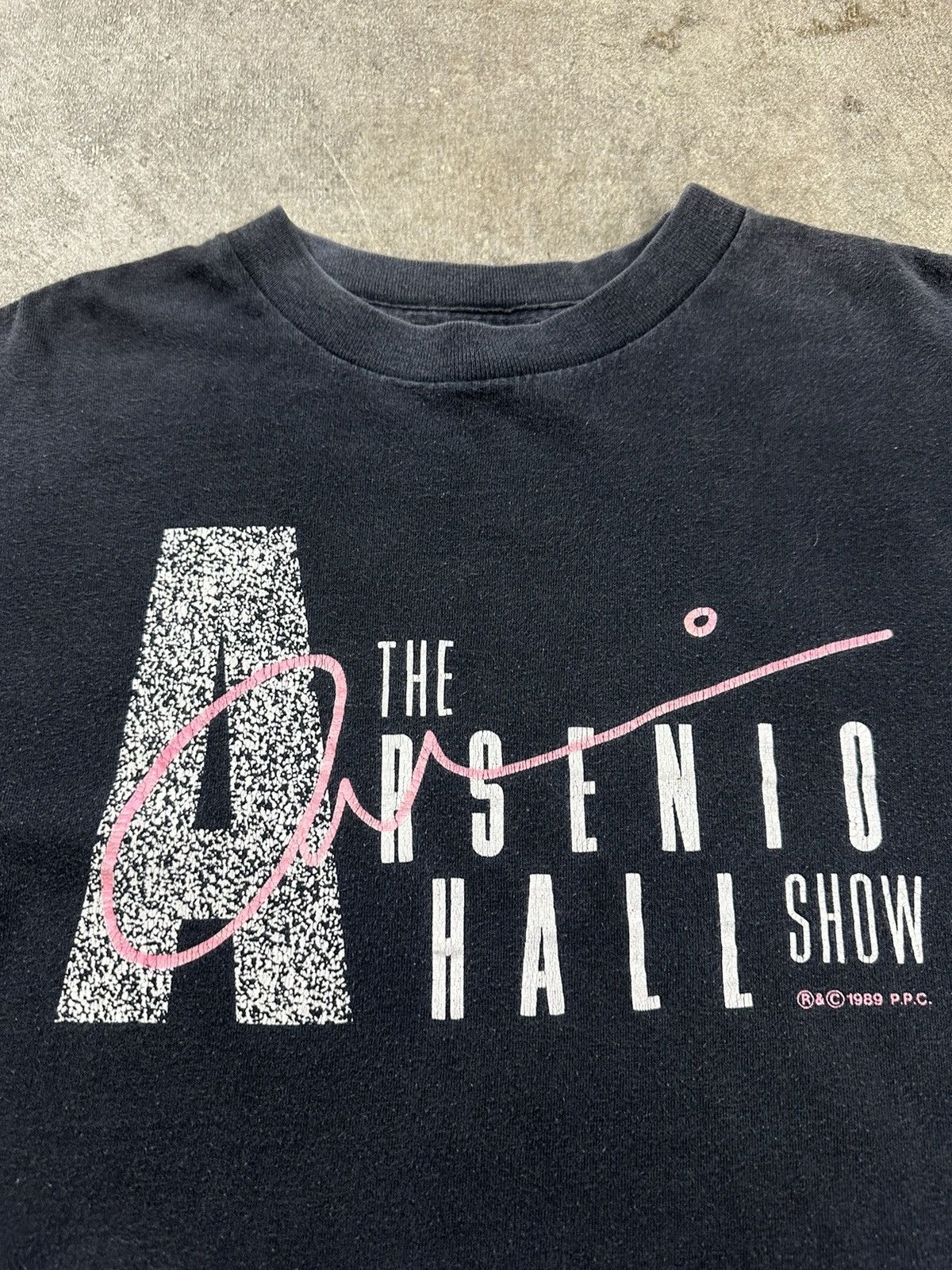 Vintage Vintage 80s The Arsenio Hall Show Graphic Promo T-Shirt Size US M / EU 48-50 / 2 - 4 Thumbnail