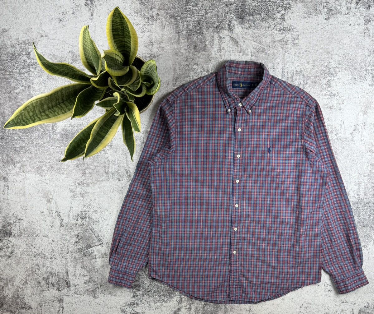 Polo Ralph Lauren Polo Ralph Lauren XL Checked Flannel Button Red Men’s Collar LongSleeve Shirt Size US XL / EU 56 / 4 - 1 Thumbnail