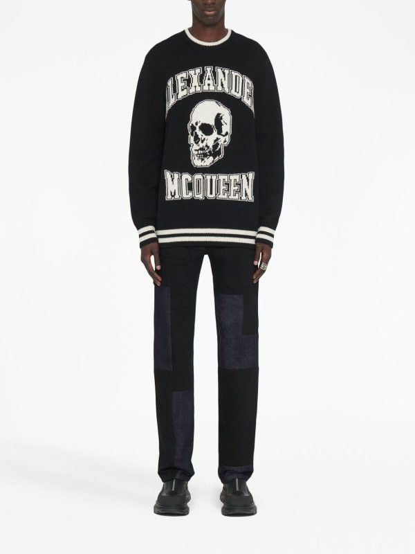 Alexander McQueen o1y1024 Sweater in Black Size US S / EU 44-46 / 1 - 3 Thumbnail