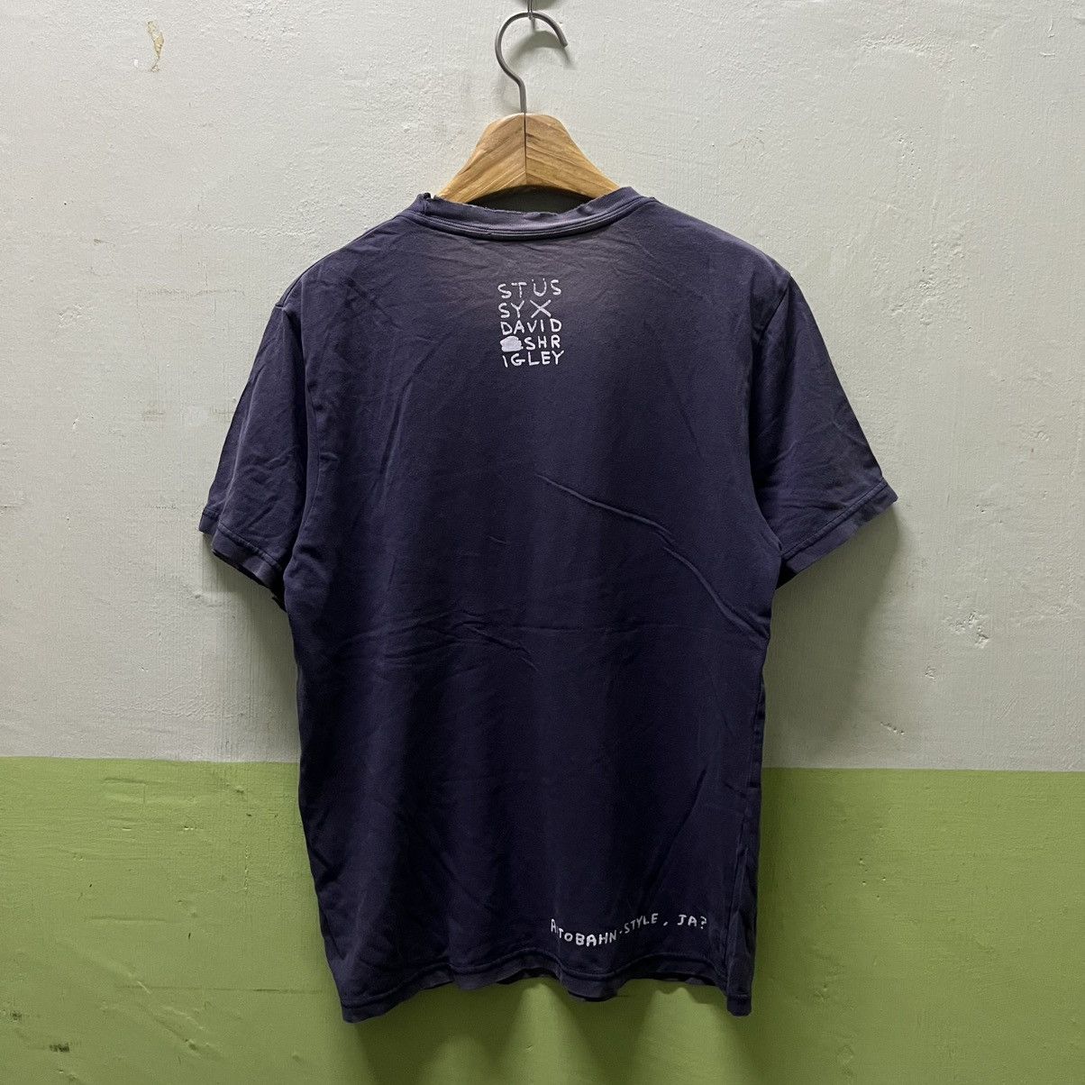 Stussy Rare Distressed Stussy X David Shrigley Tees Size US S / EU 44-46 / 1 - 2 Thumbnail
