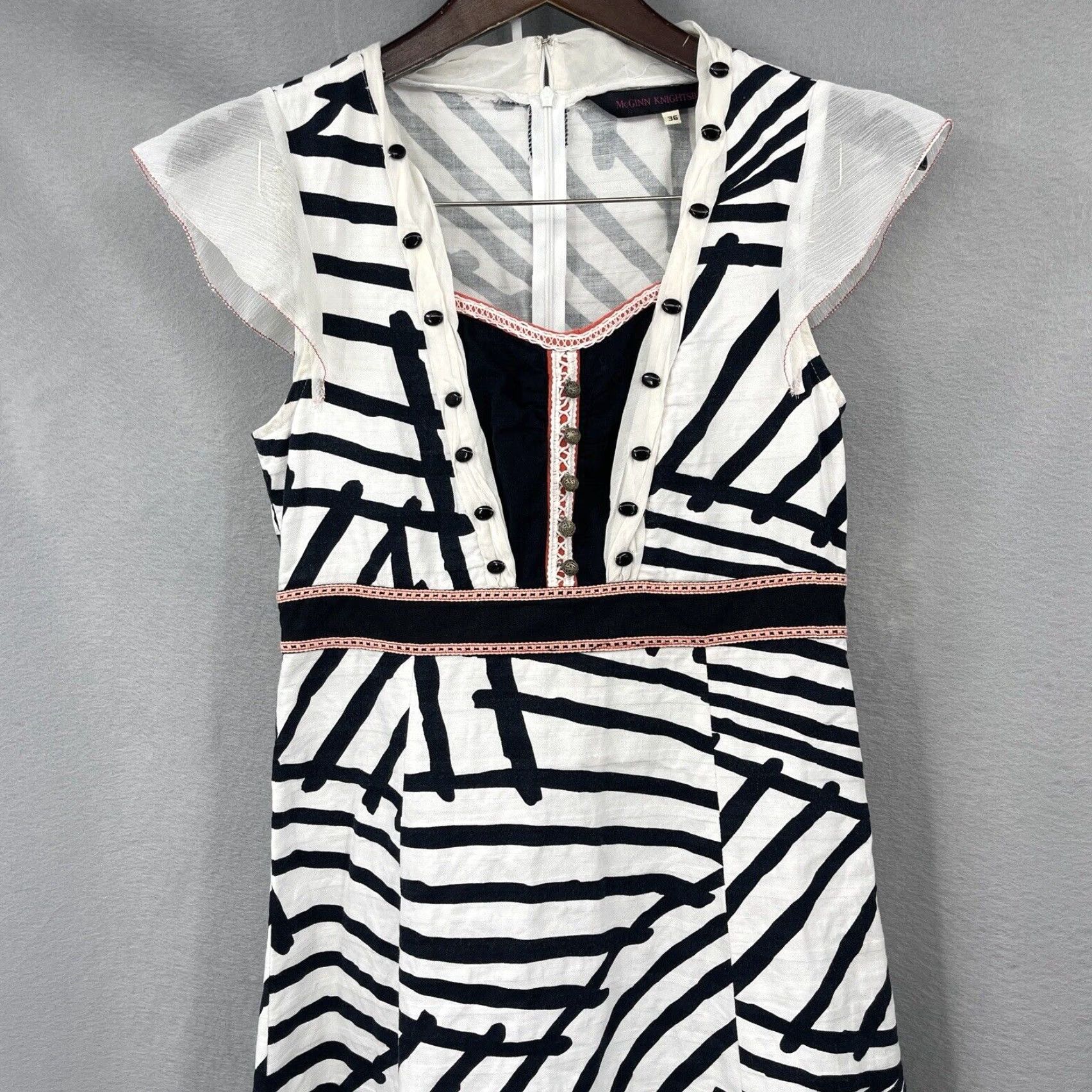 Anthropologie VINTAGE Anthropologie McGinn Knightsbridge Dress Womens Medium 36 Linen Blend Quiet Lux Size M / US 6-8 / IT 42-44 - 3 Thumbnail