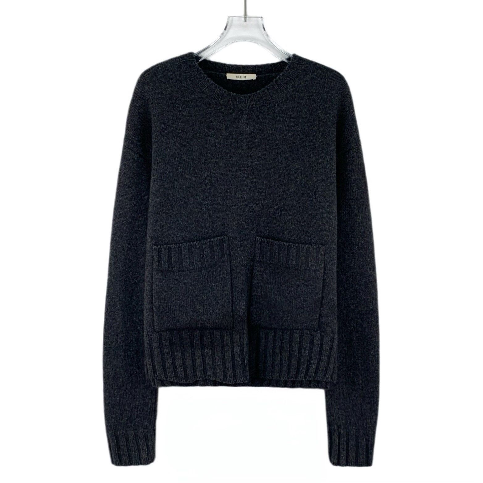 Celine Celine Knit Wool Black Sweater S Women Size S / US 4 / IT 40 - 1 Thumbnail