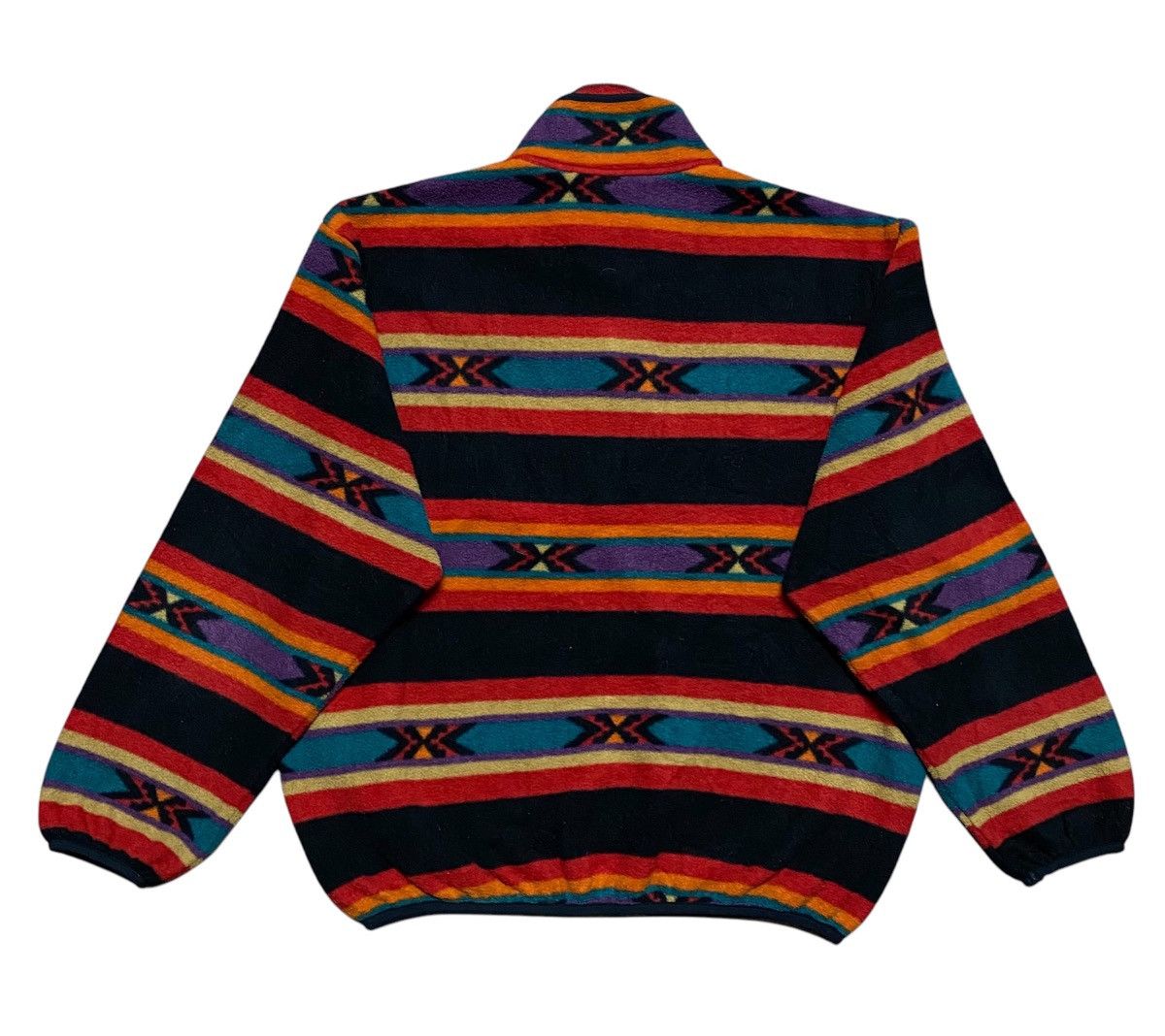 Woolrich Woolen Mills Rare‼️🔥Vintage Fleece Woolrich Half Zipper Nice Stripe Colour Size US L / EU 52-54 / 3 - 2 Thumbnail