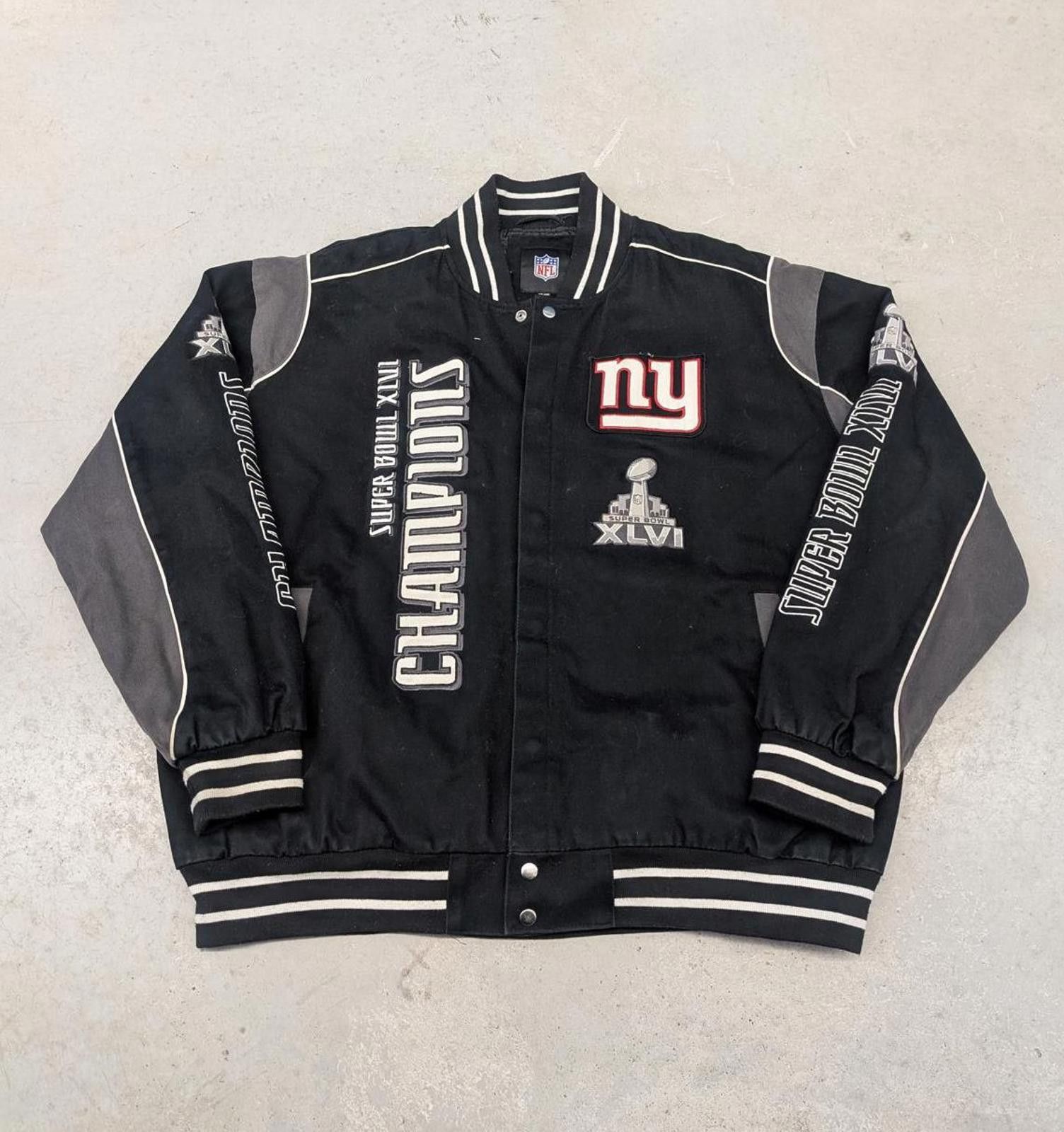 NFL 2012 New York Giants Super Bowl XLVI Champions NFL Jacket Size US XXL / EU 58 / 5 - 1 Thumbnail