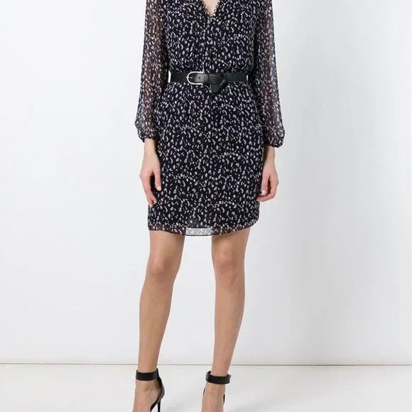 Diane von Furstenberg DVF Aria Chiffon Tunic Dress Size S / US 4 / IT 40 - 11 Thumbnail