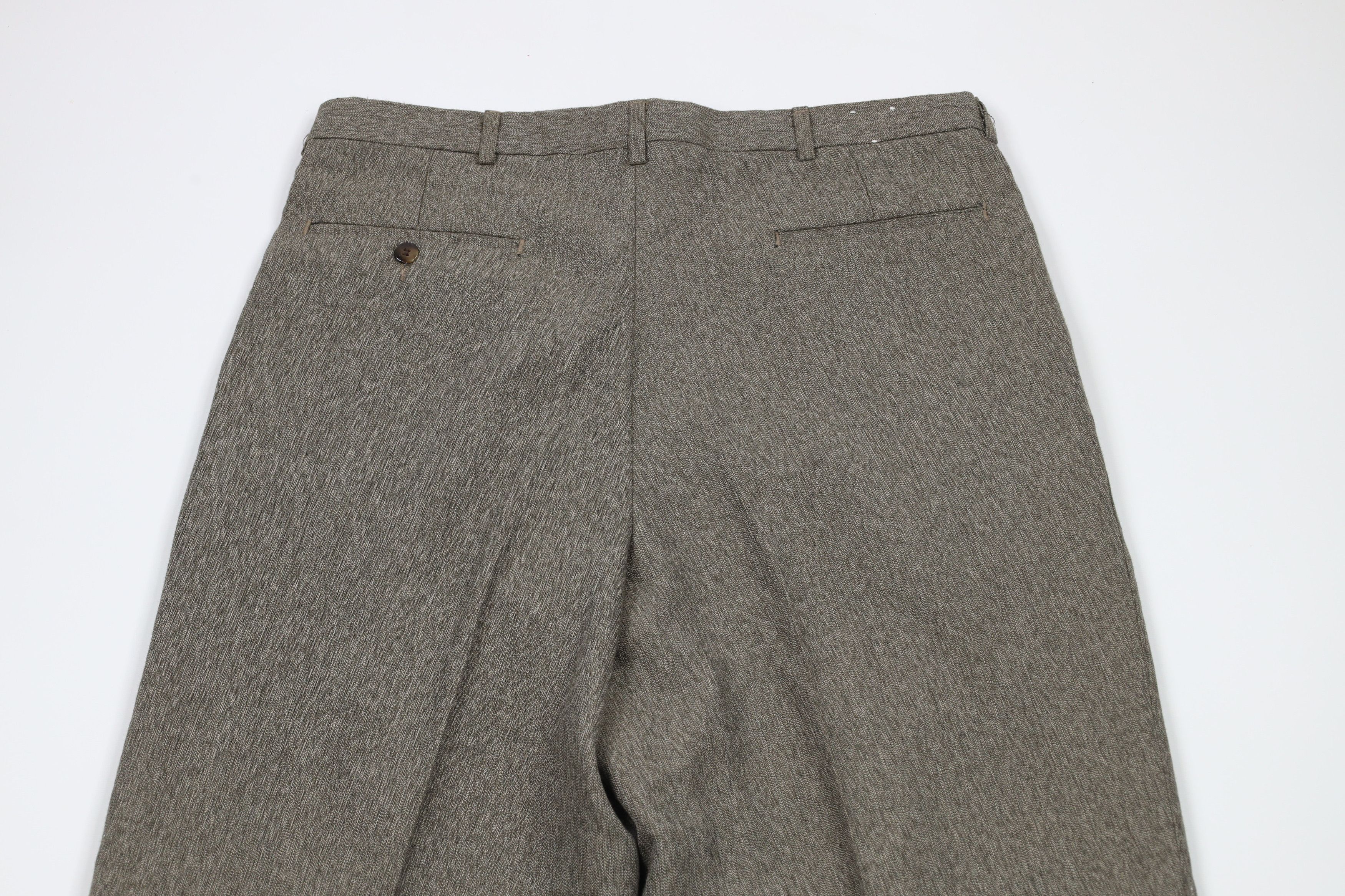Vintage Vintage 90s Streetwear Fleck Pleated Wide Leg Chino Pants Size US 34 / EU 50 - 10 Thumbnail