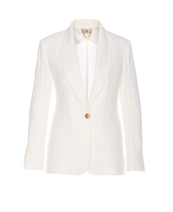 Elisabetta Franchi ELISABETTA FRANCHI Women Jackets GI15752E2 360 White Size M / US 6-8 / IT 42-44 - 1 Thumbnail