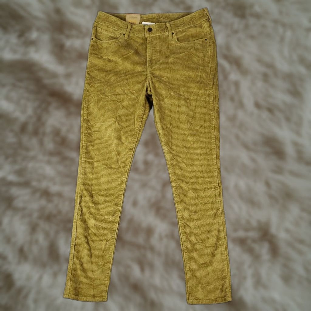 Levi's Levi's 711 Jeans Womens 31x30 Beige Corduroy Skinny Pants Classic Regular Fit Size 24" / US 00 / IT 34 - 1 Thumbnail