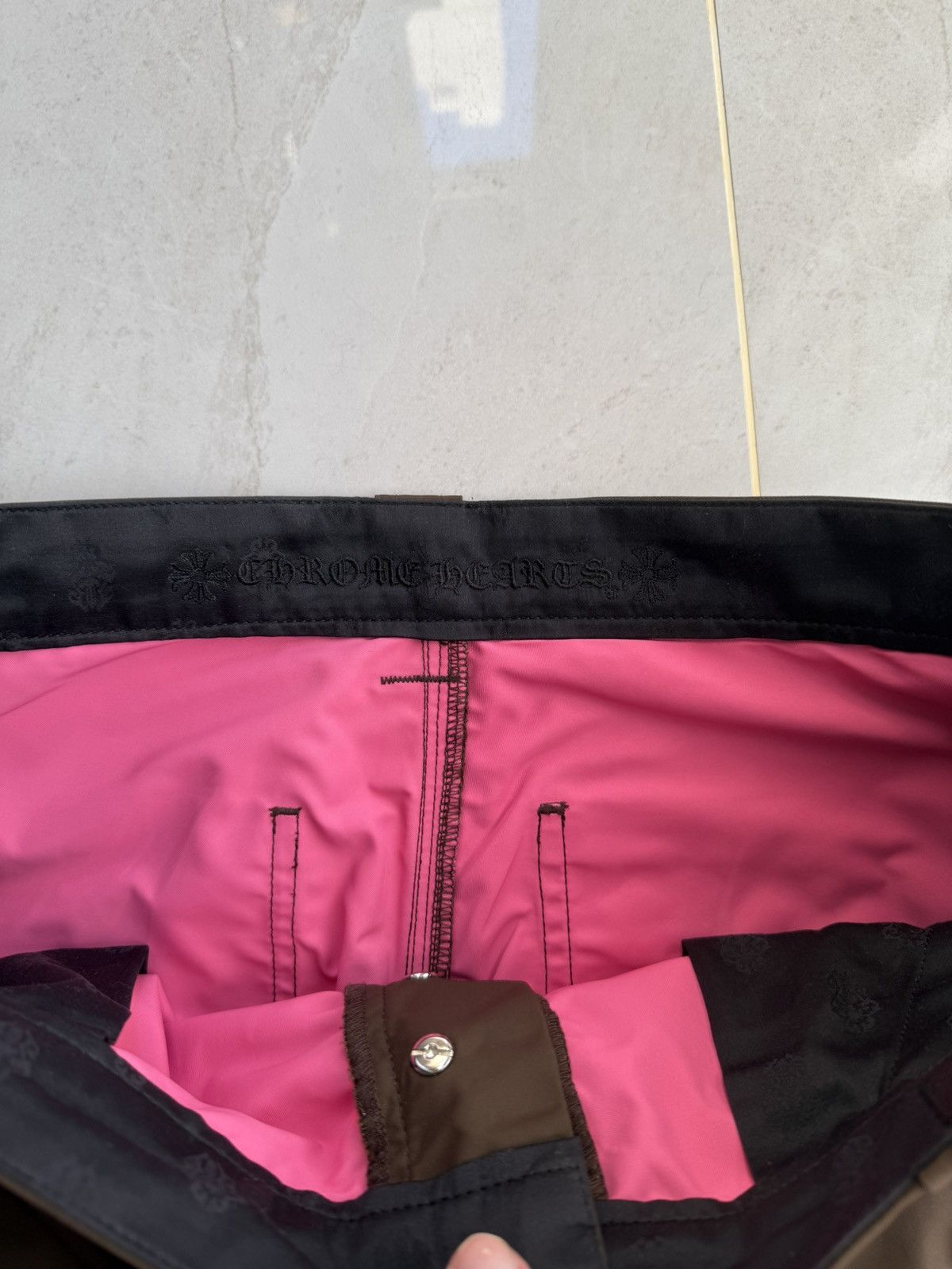 Chrome Hearts Chrome Hearts Pink Cross Patch Leather/Nylon Carpenter 🚫READ Size US 36 / EU 52 - 7 Thumbnail