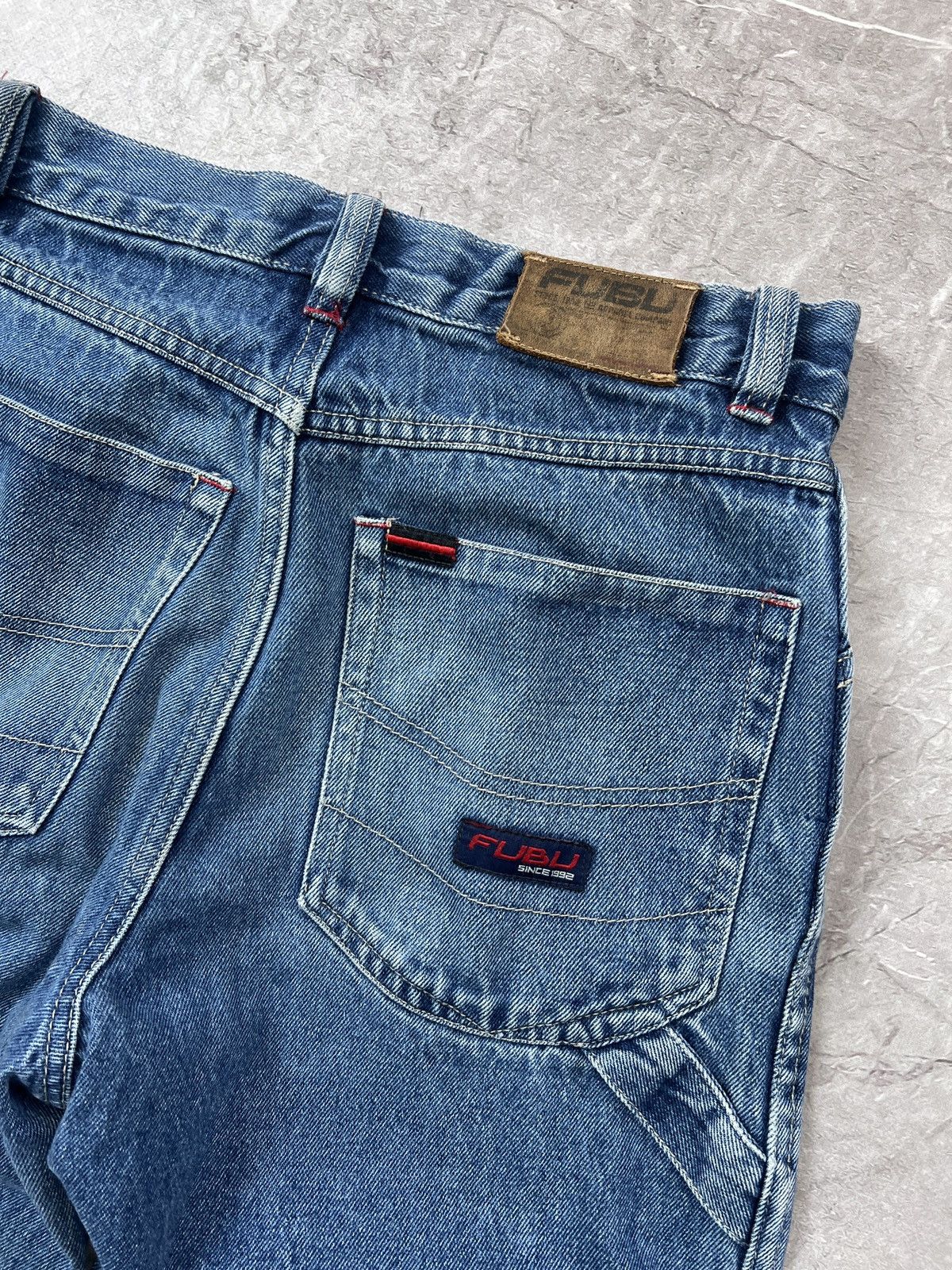Fubu × Wu-Tang Clan 90s RAP CARGO CARPENTER HIP HOP JEANS PANTS FUBU Size US 30 / EU 46 - 15 Thumbnail
