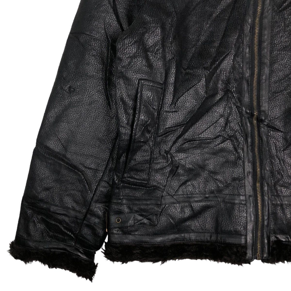 Hysteric Glamour 🔥Vtg Shearling Leather Jacket Mink Fur Lining Body Mane Size US L / EU 52-54 / 3 - 4 Thumbnail