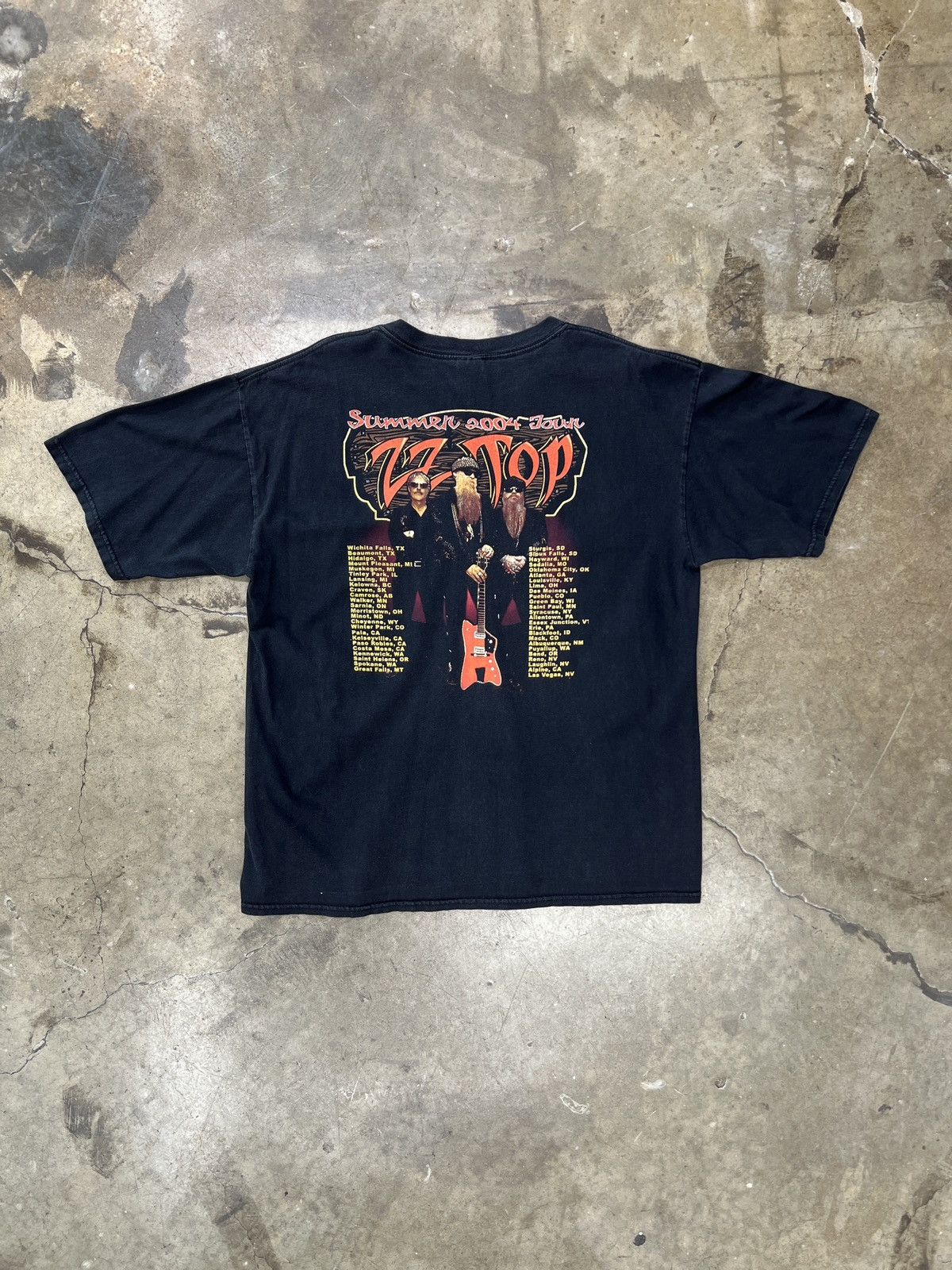 Band Tees Vintage 2004 ZZ Top Summer Tour Tee XL Size US XL / EU 56 / 4 - 5 Thumbnail