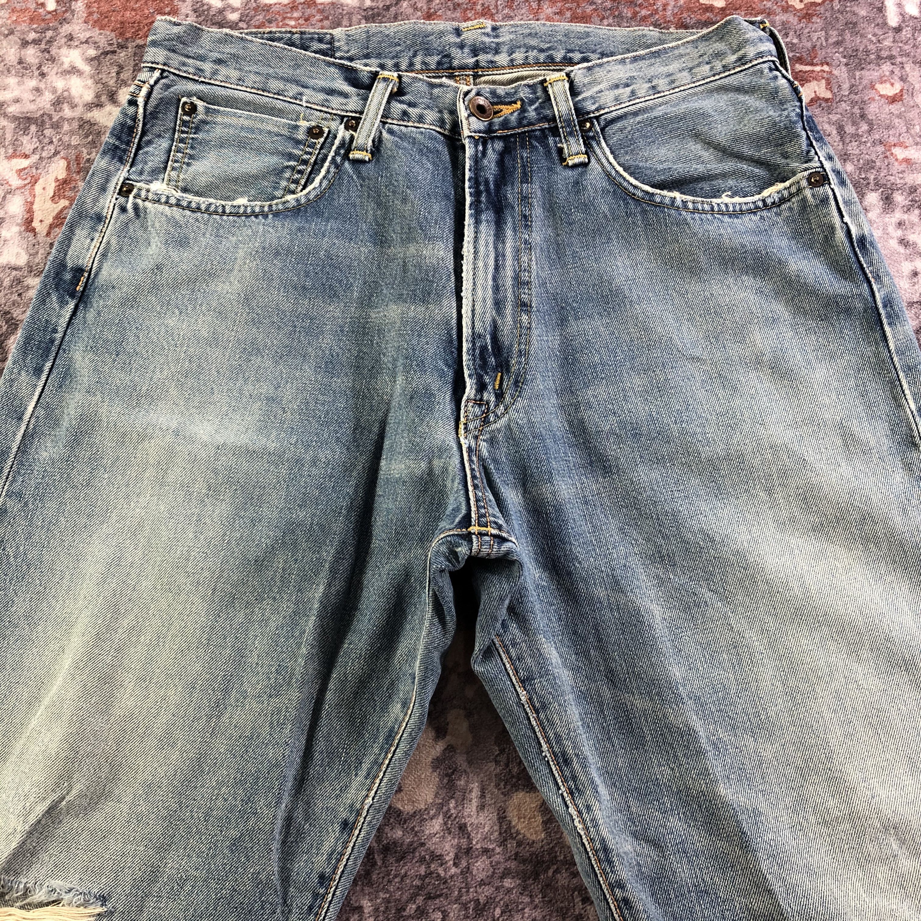 Edwin Vintage Light Wash Edwin 505 Selvedge Jeans-JM3576 Size US 32 / EU 48 - 3 Thumbnail
