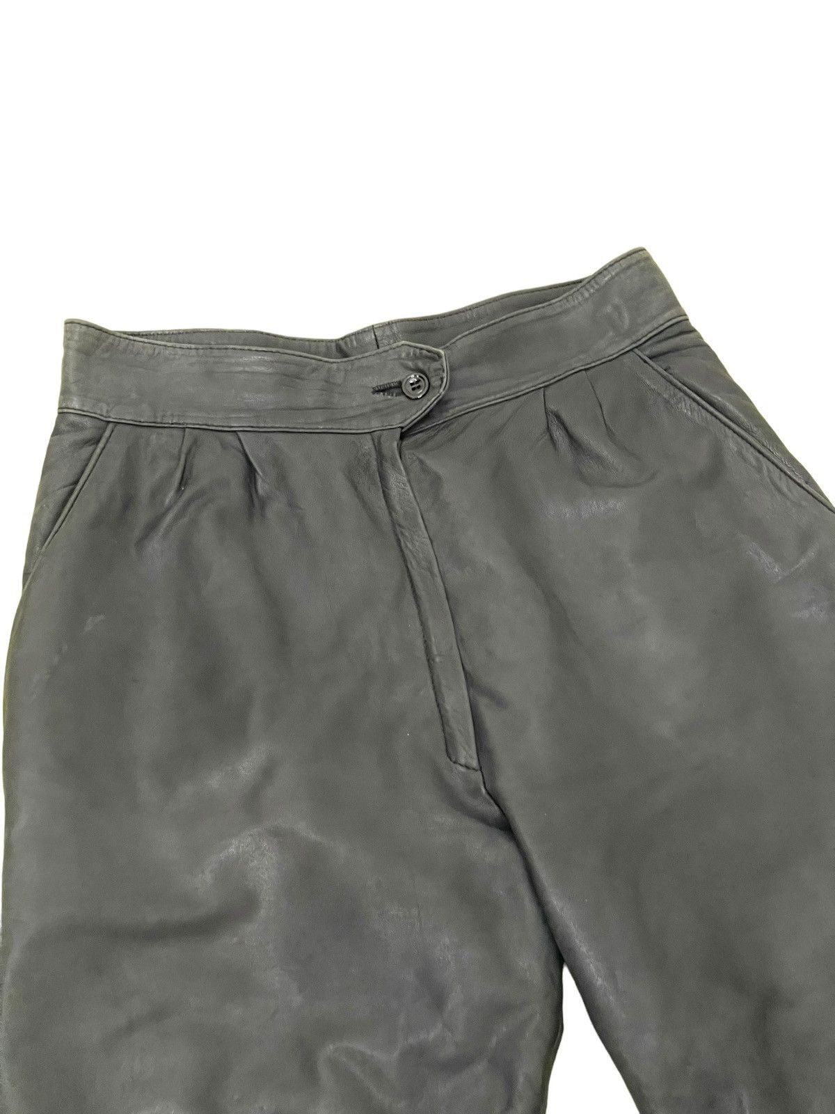 Le Grande Bleu (L.G.B.) Leather Pant Unknown Vtg Japan Baggy Tapered 8🟦7 Size US 32 / EU 48 - 10 Thumbnail
