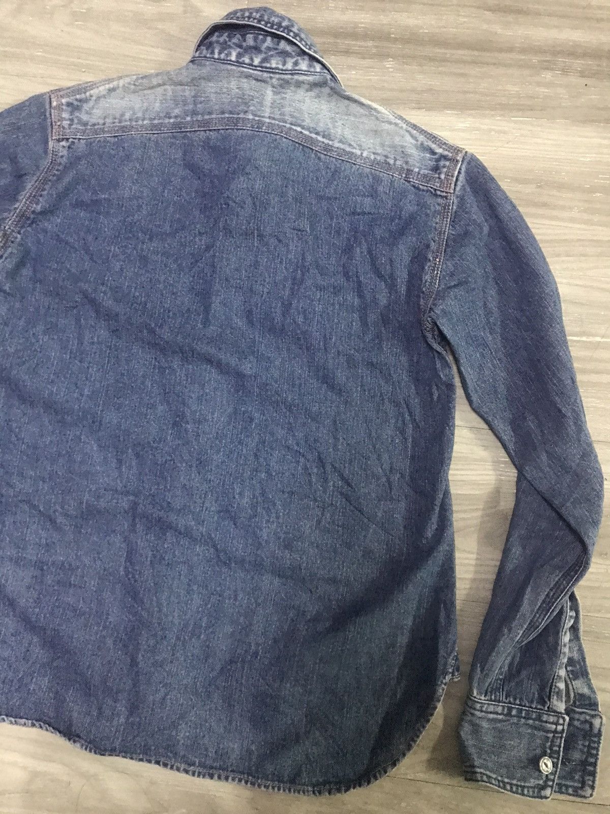 Buzz Rickson's × Indigo Reproduction USN Chambray Work Shirt Size US M / EU 48-50 / 2 - 12 Thumbnail
