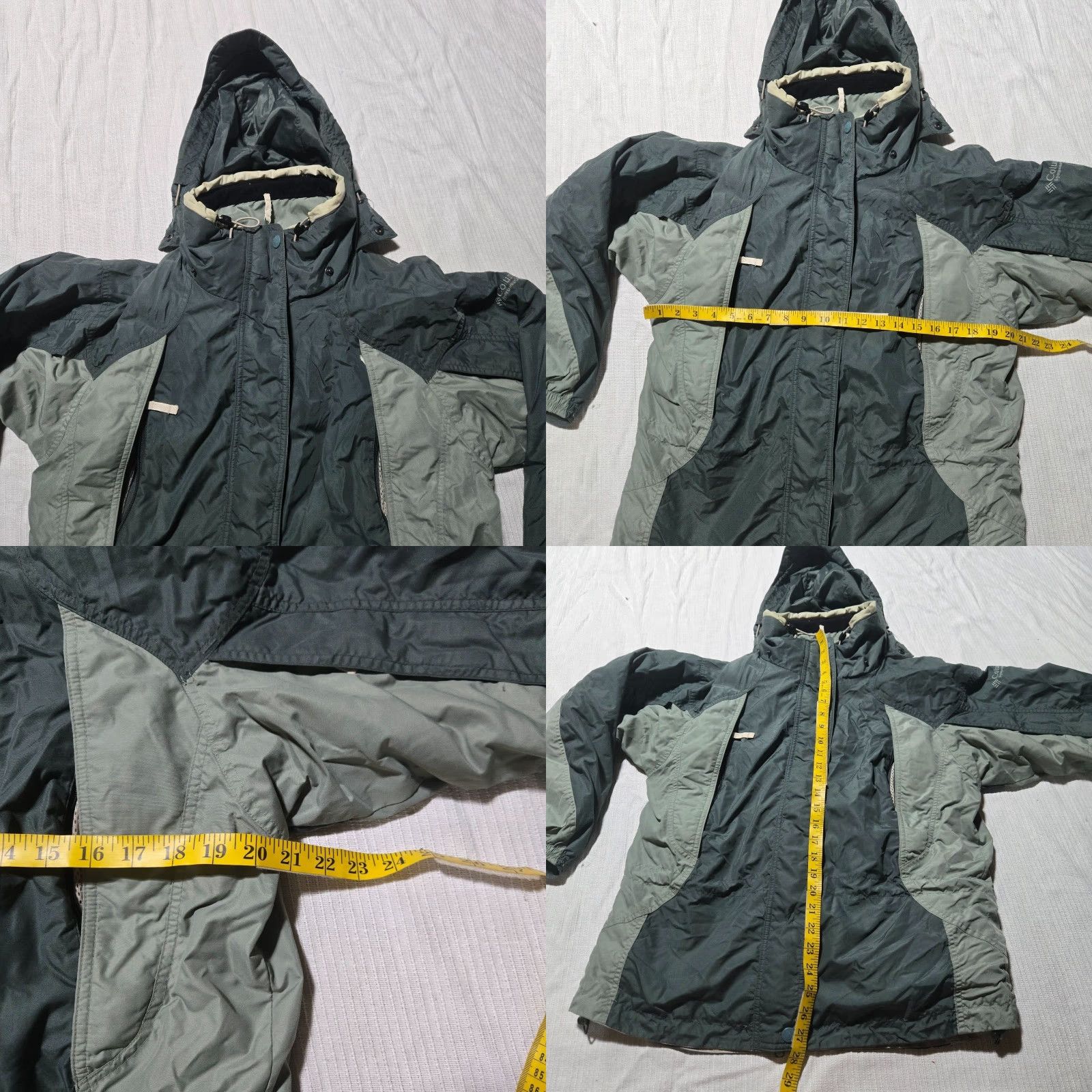 Vintage VINTAGE Columbia Womens Jacket Gray Black Sunrise Peak Hooded Full Zip Softshell Winter Fall Spring Casual Workwear M Size M / US 6-8 / IT 42-44 - 8 Thumbnail